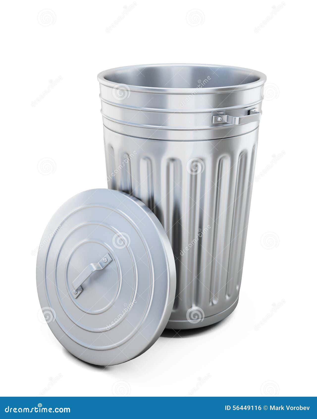 Opened trash can stock illustration. Illustration of recycling 56449116
