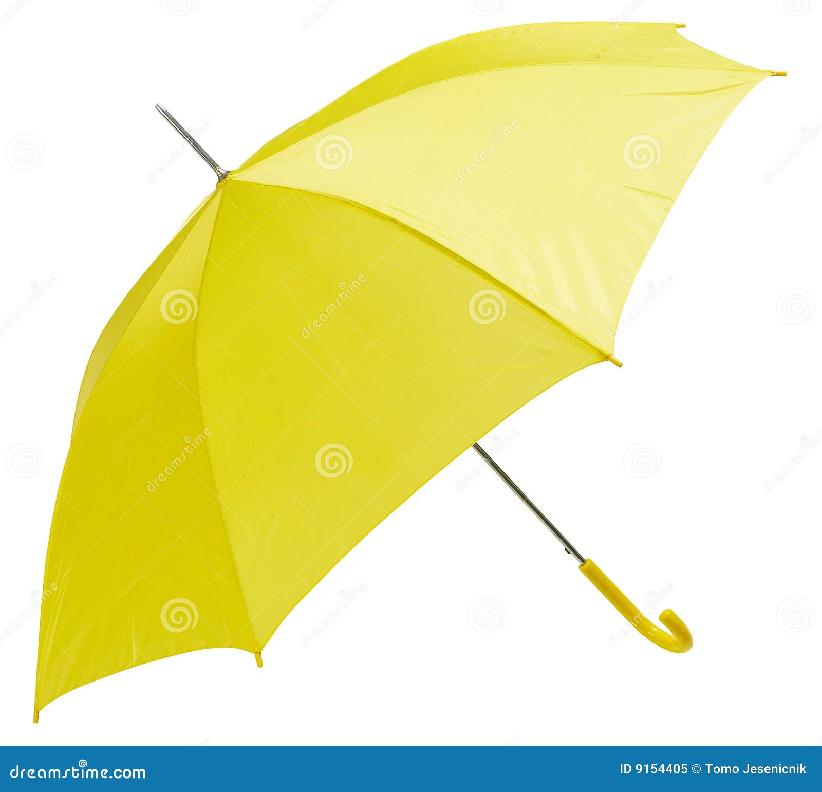 Opened yellow umbrella stock image. Image of isolated 9154405