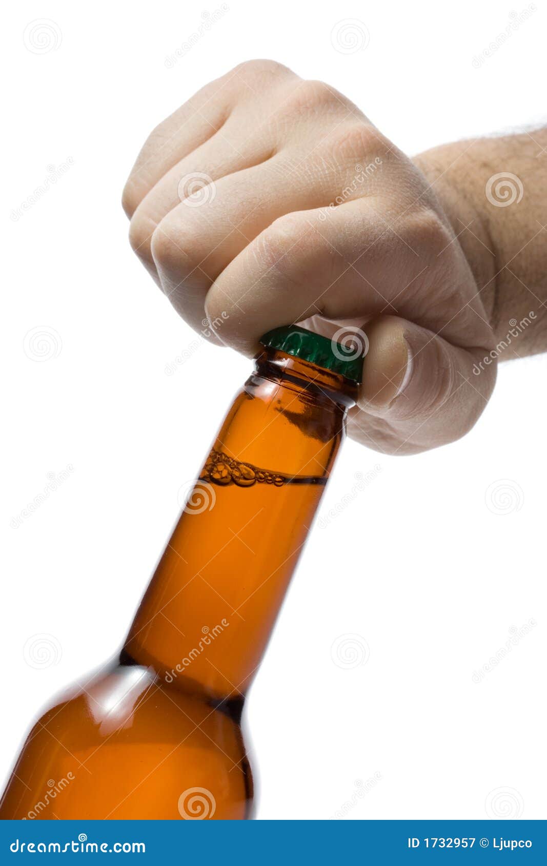 Opening a bottle of beer stock image. Image of celebrate 1732957