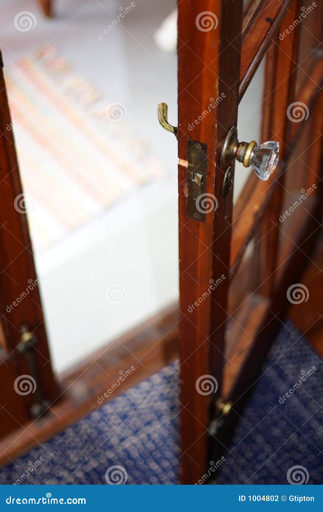 Opening French Door stock photo. Image of wood, french 1004802
