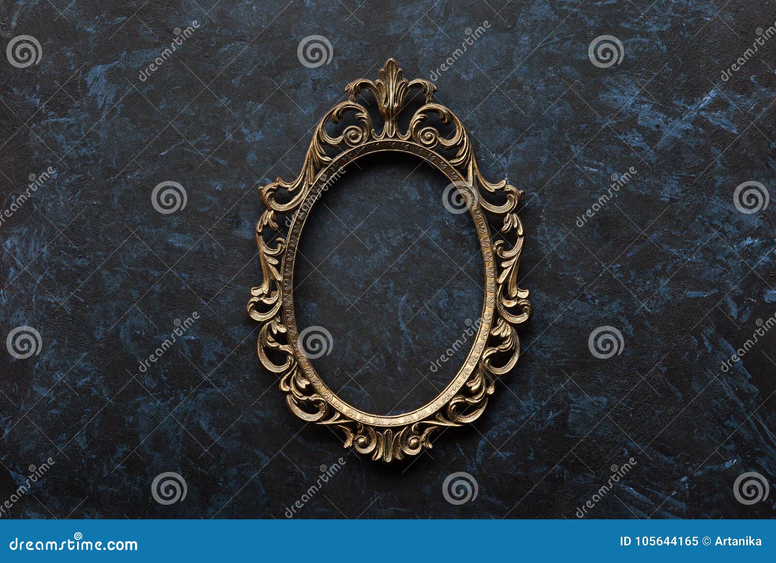 Metal oval frame stock image. Image of rustic, black 105644165
