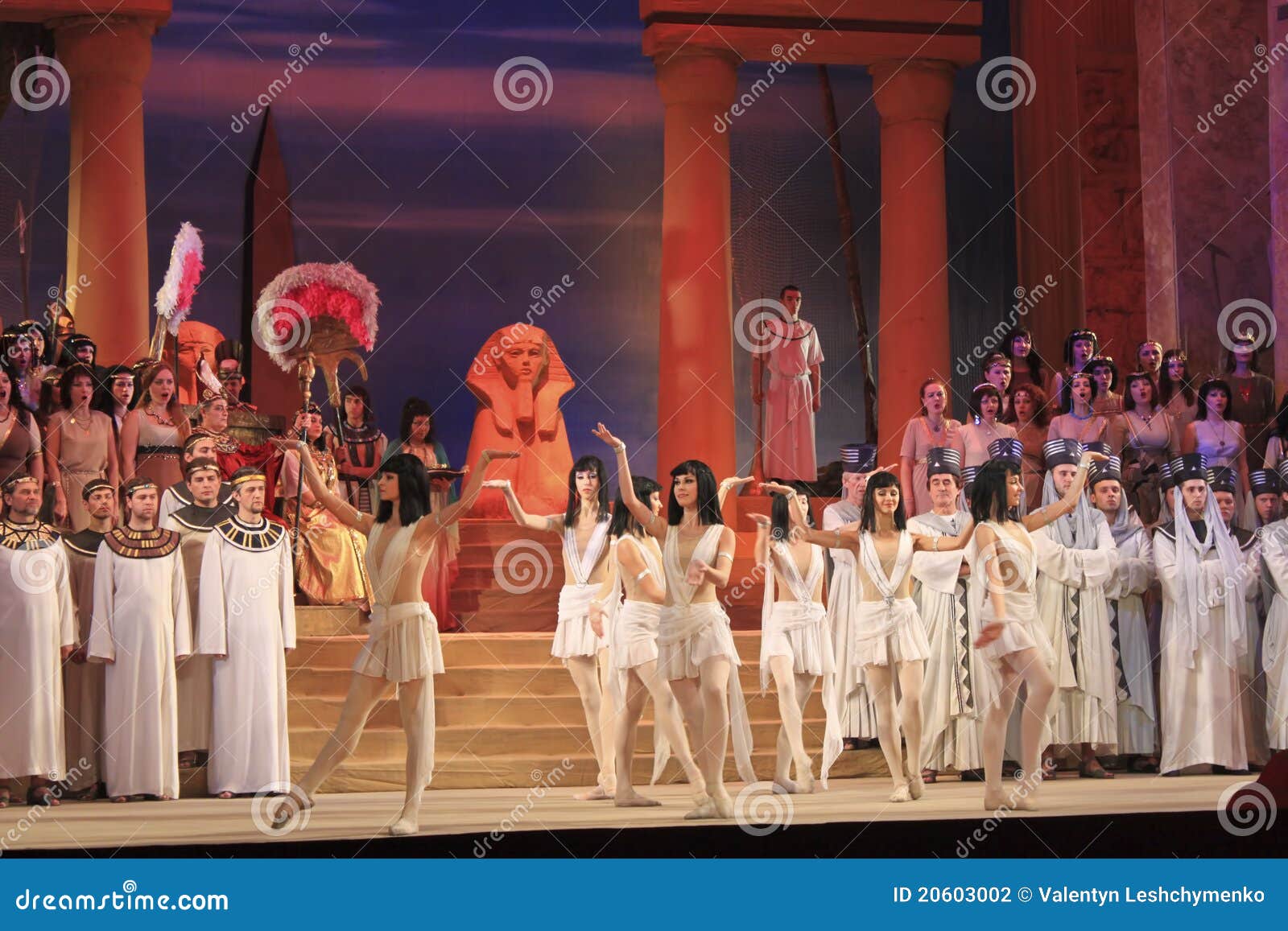 Opera Aida. Fragment Editorial Photography Image 20603002