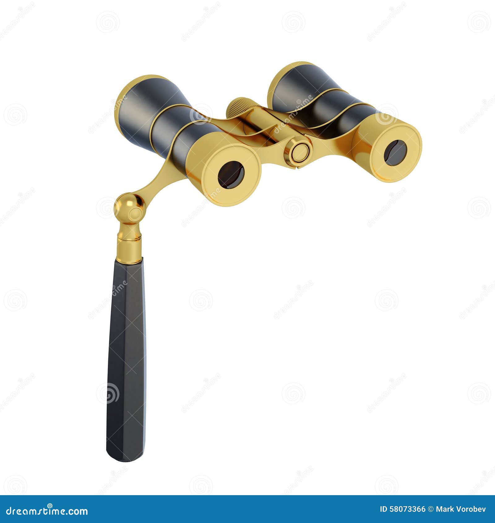 Opera glasses on a white stock illustration. Illustration of binoculars