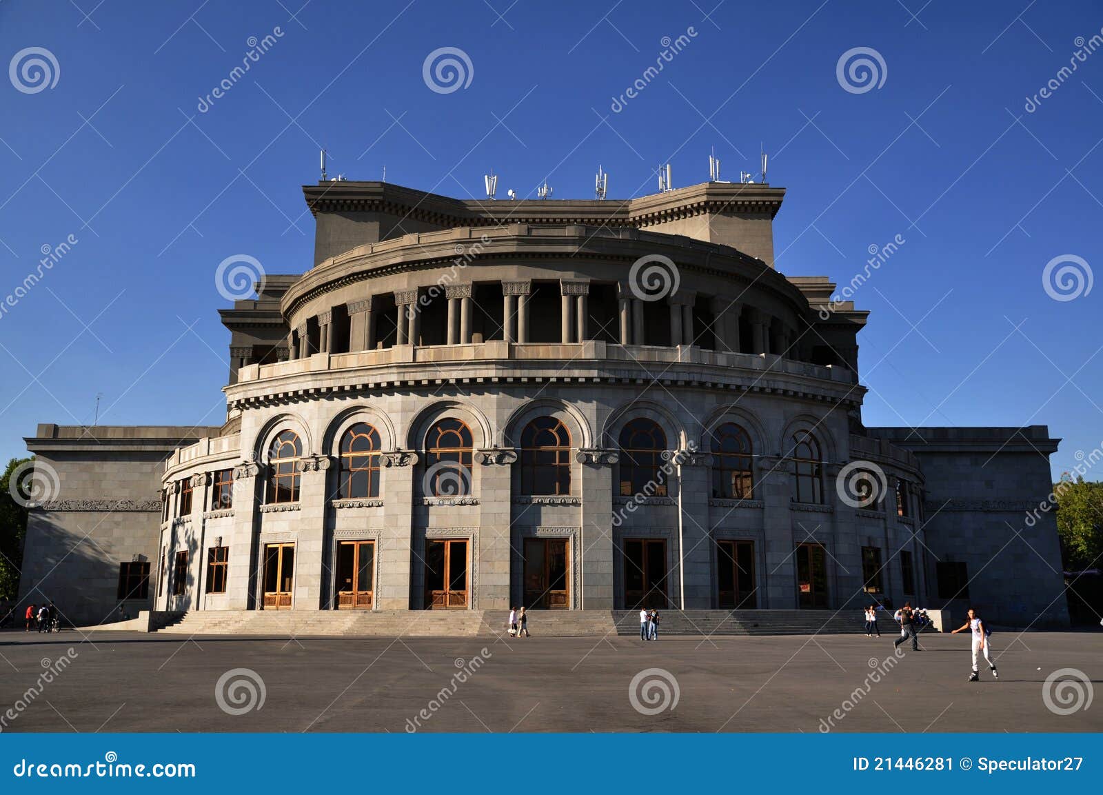 Opera House in Yerevan, Armenia Editorial Photo Image of music, tree