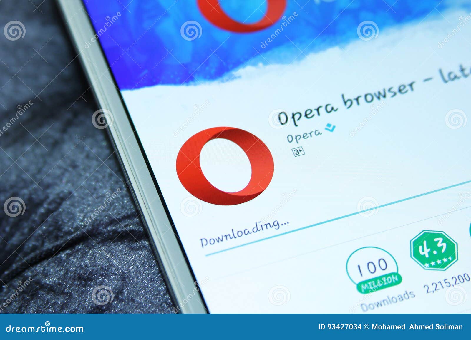 Opera Web Browser Mobile App Editorial Stock Image Image Of