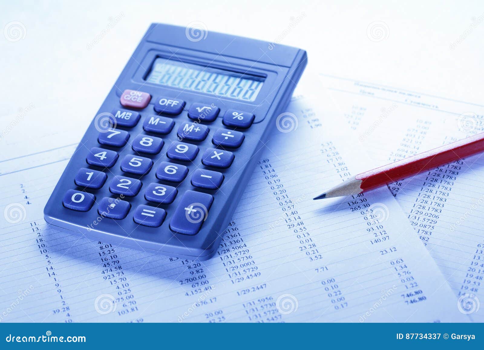 Operating Budget, Calculator and Pencil Stock Image Image of accuracy