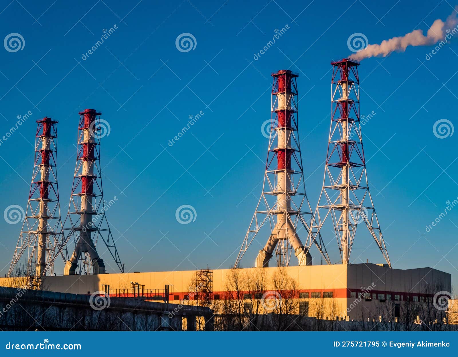 Operating Heat Power Plant, Industry Stock Image Image of heat