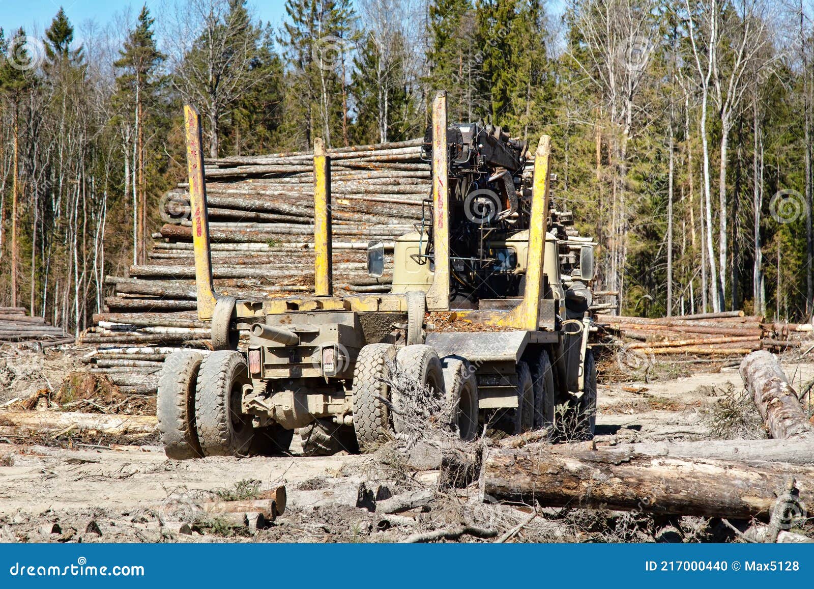 operations for loading a logging truck