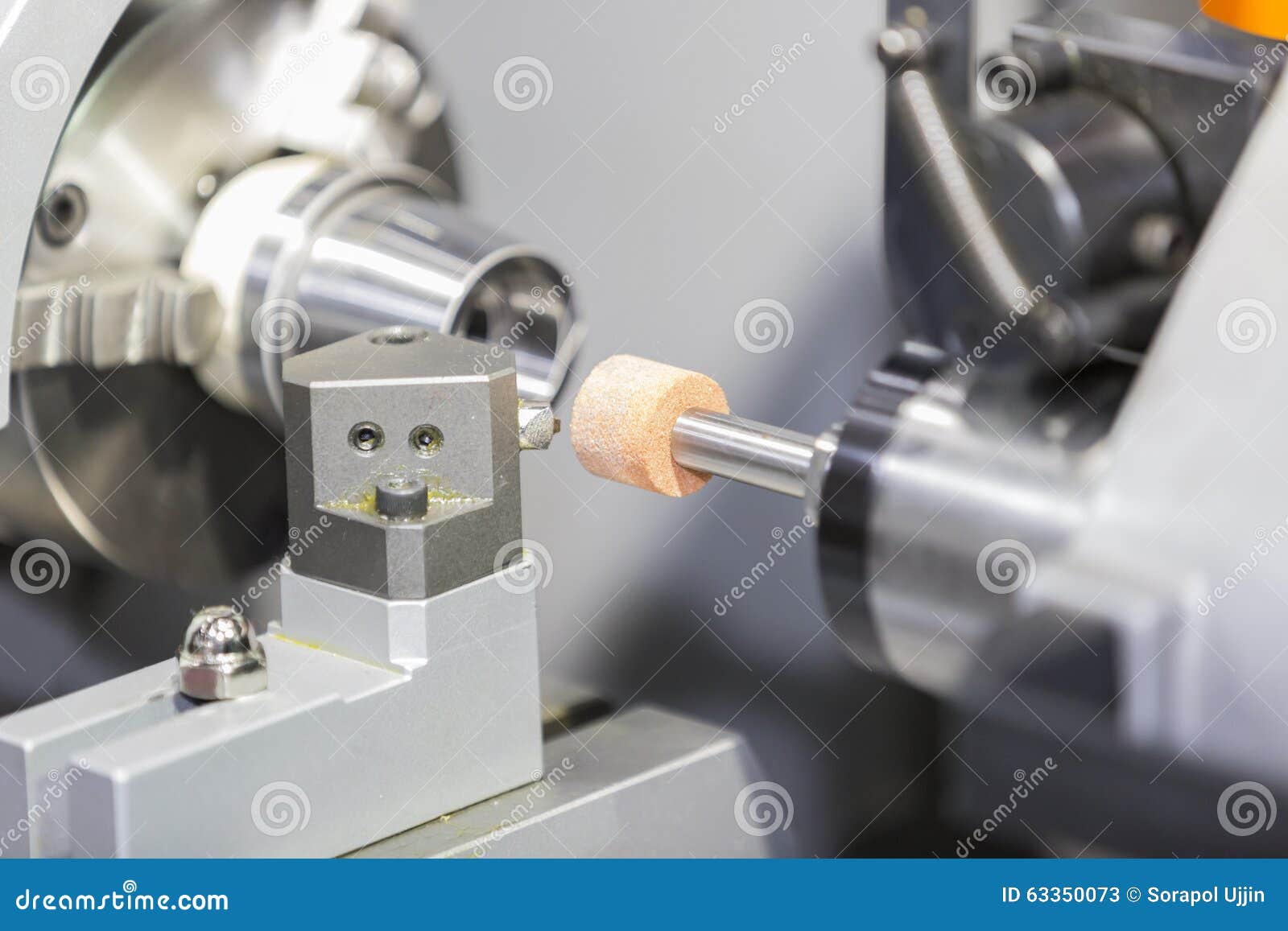 Operator Grinding Mold and Die Part Stock Image Image of aerospace