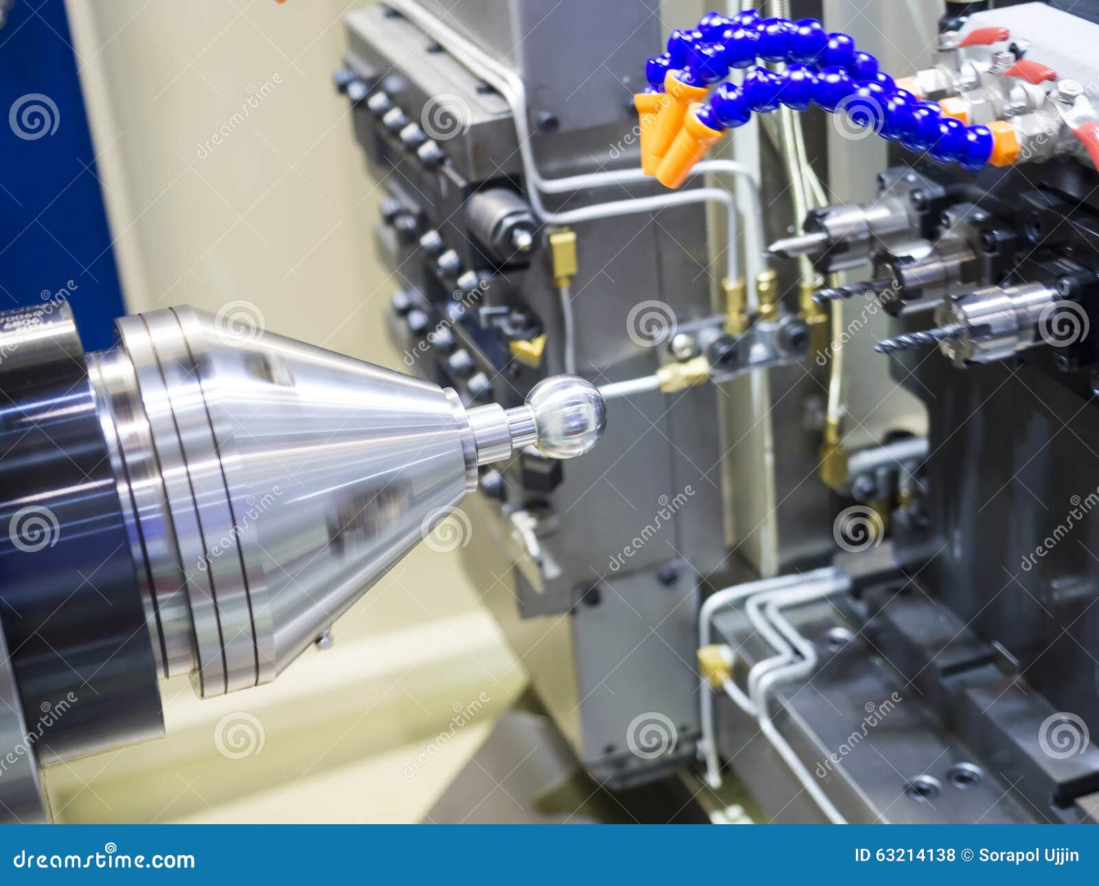 Operator Machining Automotive Part Stock Photo Image of cutter