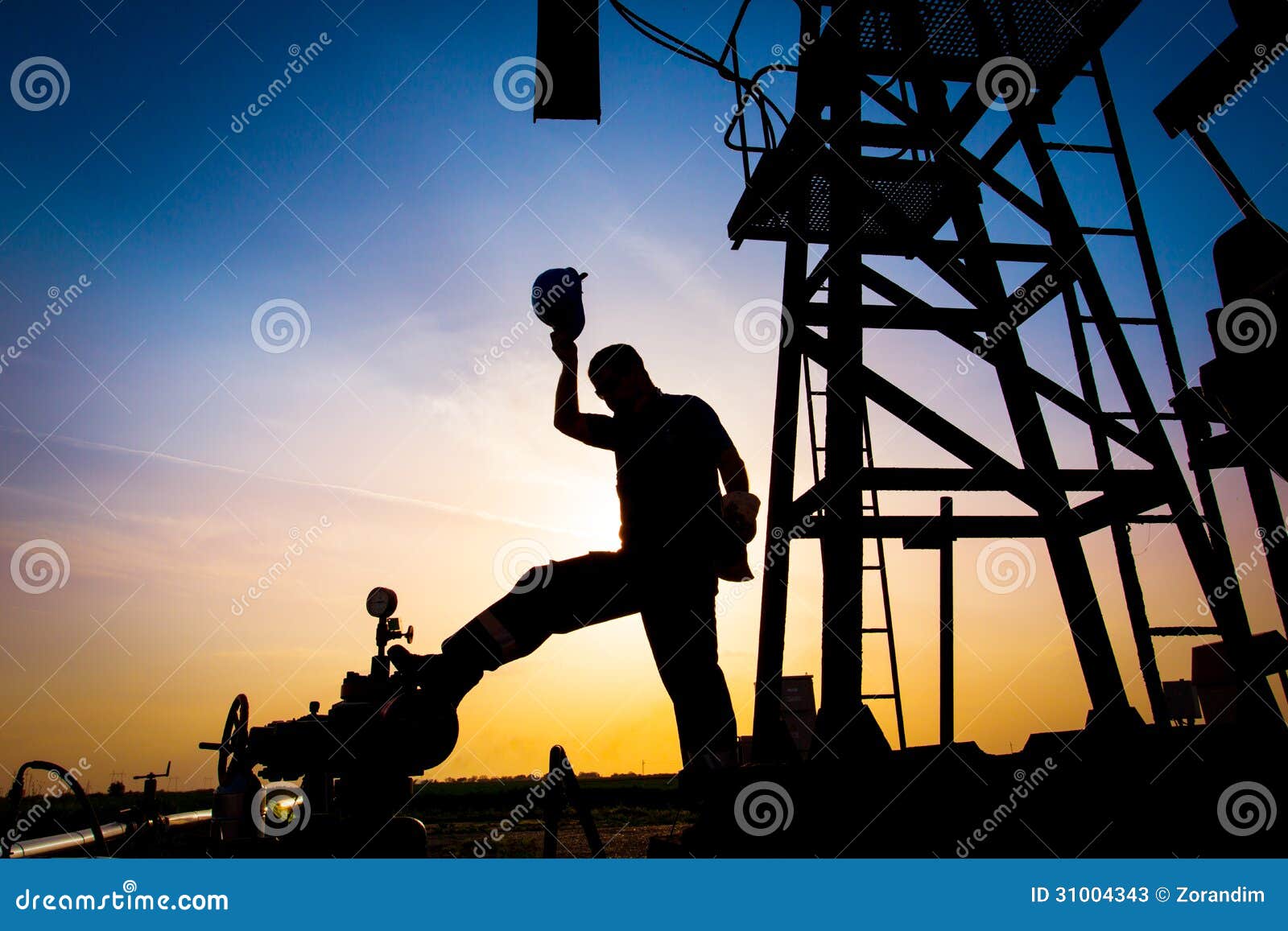 Operator in the Oil and Gas Field Stock Image Image of manufacturing