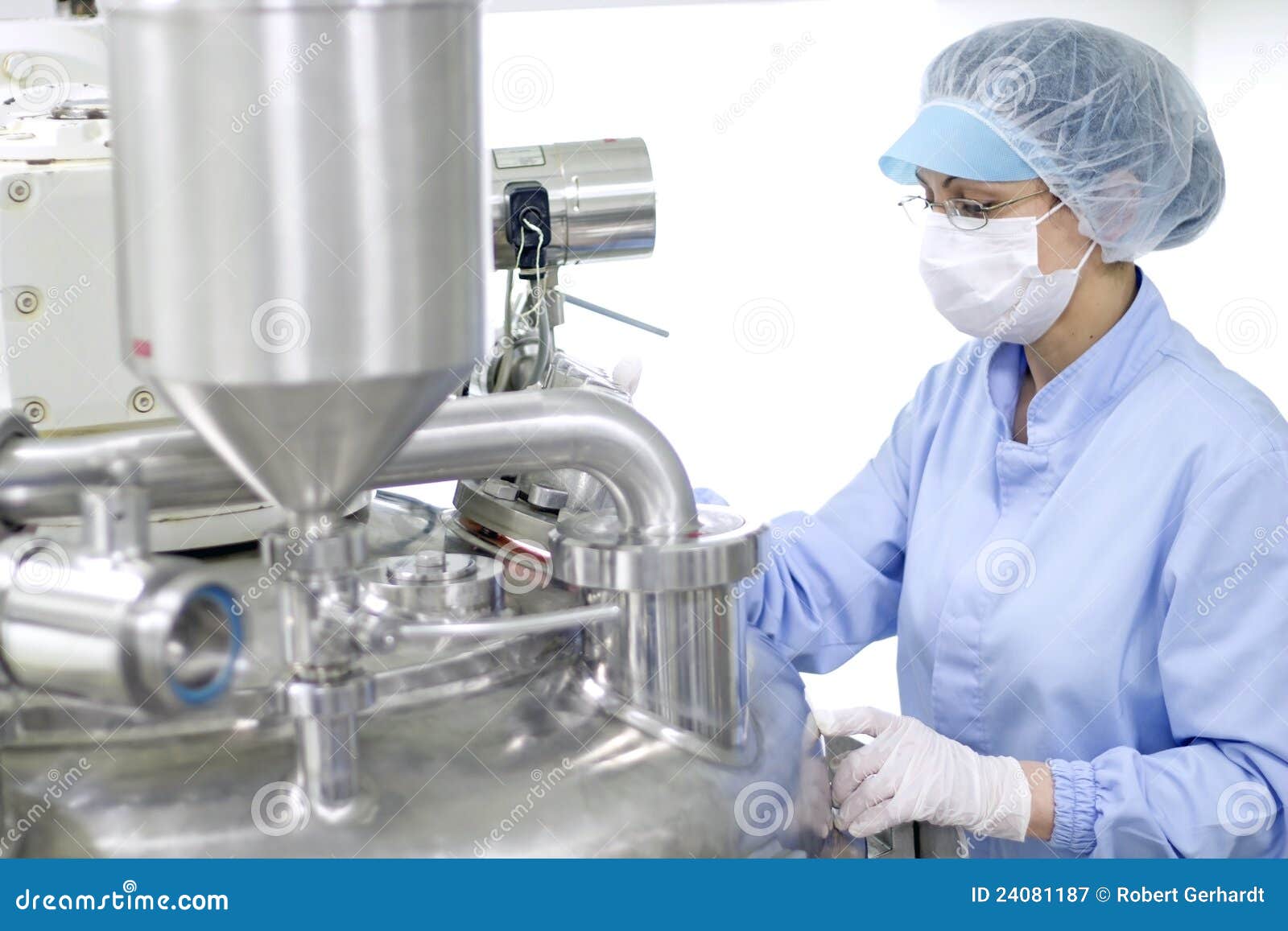 operator of a sterile machine