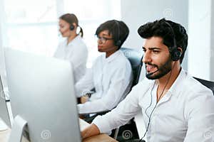 Operators Working On Hotline In Call Center Stock Image Image Of Call Operators Working On Hotline In Call Center Stock Image Image Of Call