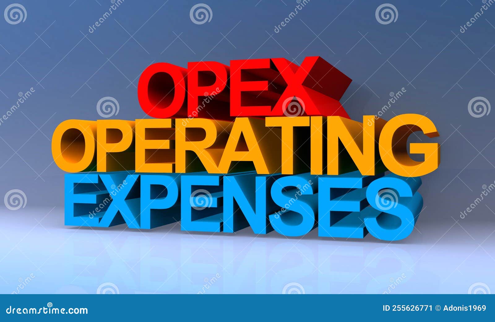 OPEX Concept Cell Background Stock Illustration