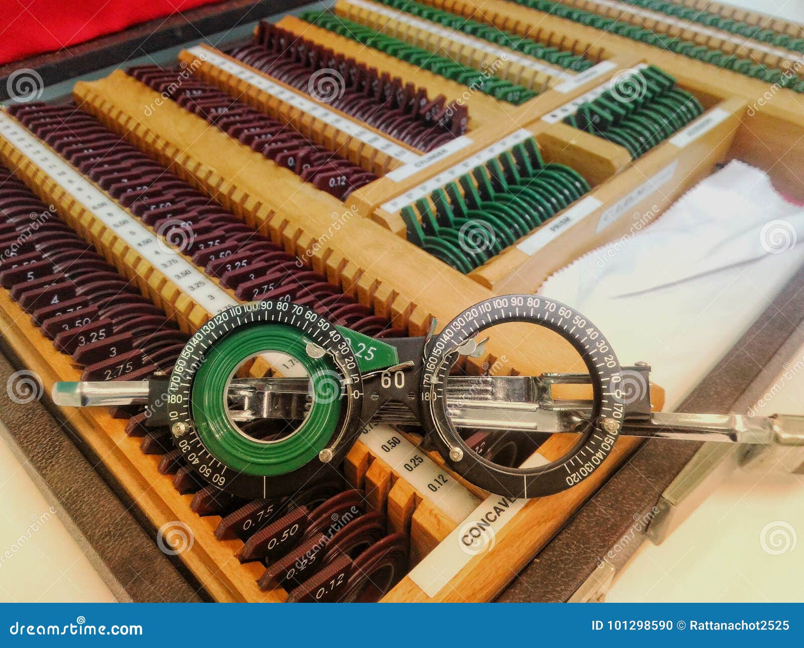 Ophthalmology lens set stock photo. Image of glasses 101298590