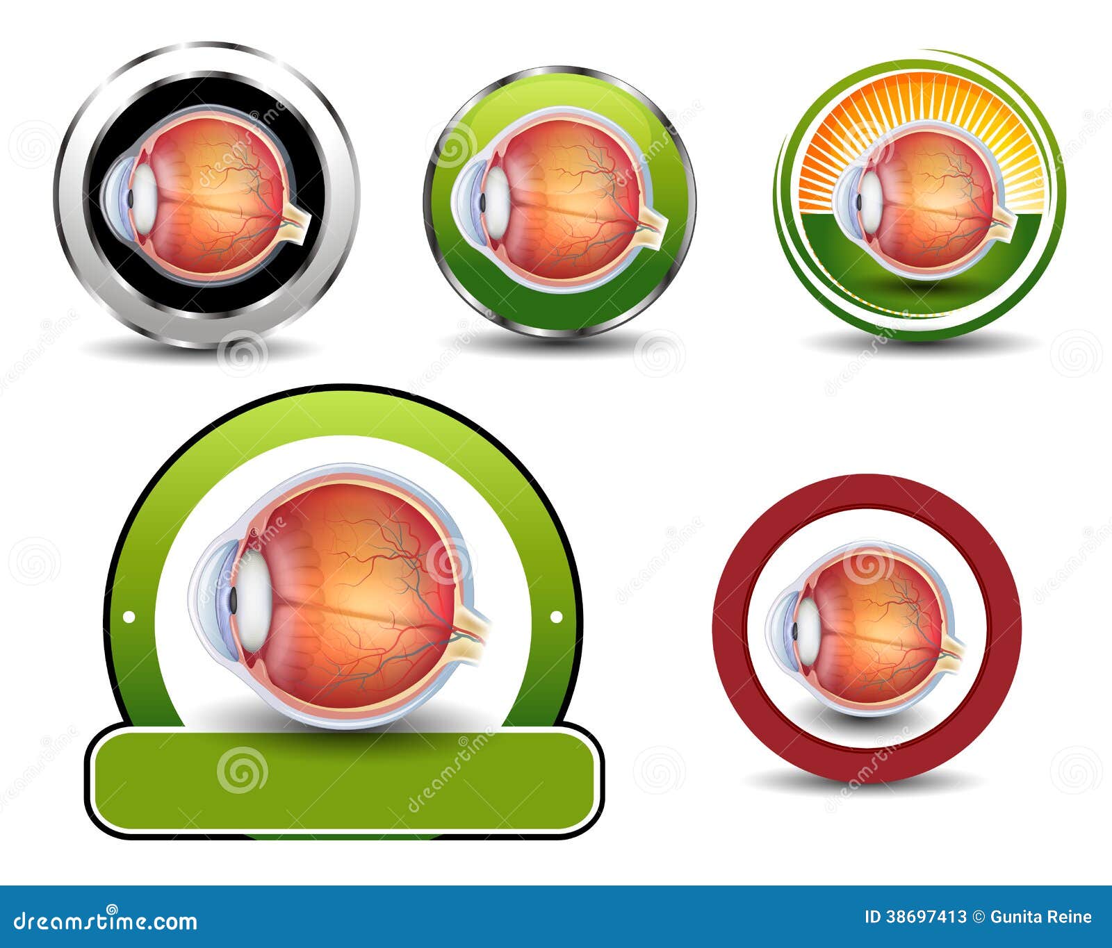 Ophthalmology Symbols Collection Stock Illustration Illustration of icon, medicine 38697413