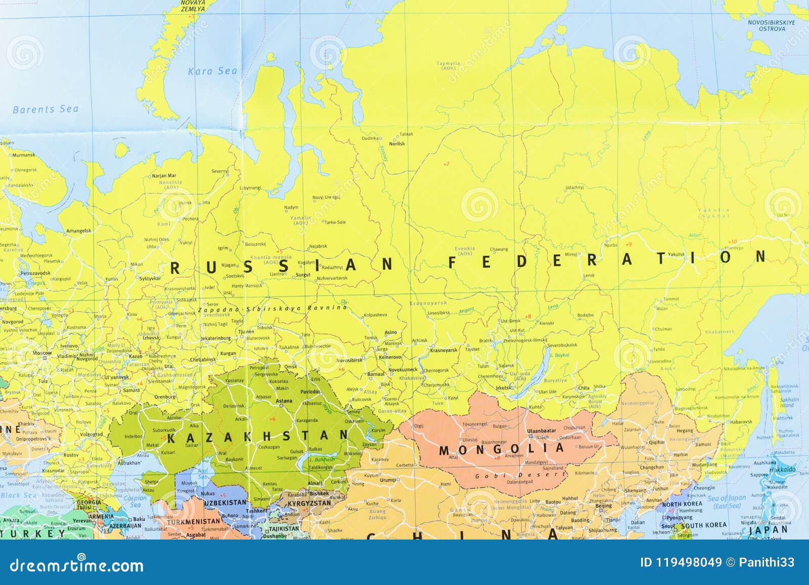 Mapa Político Da Rússia Com Capital Moscou, Fronteiras Nacionais E Países  Vizinhos. Federação Russa, Um Estado Federal Na Eurásia. Ilustração Cinza  Com Rotulagem Inglesa No Fundo Branco. Vetor. Royalty Free SVG, Cliparts