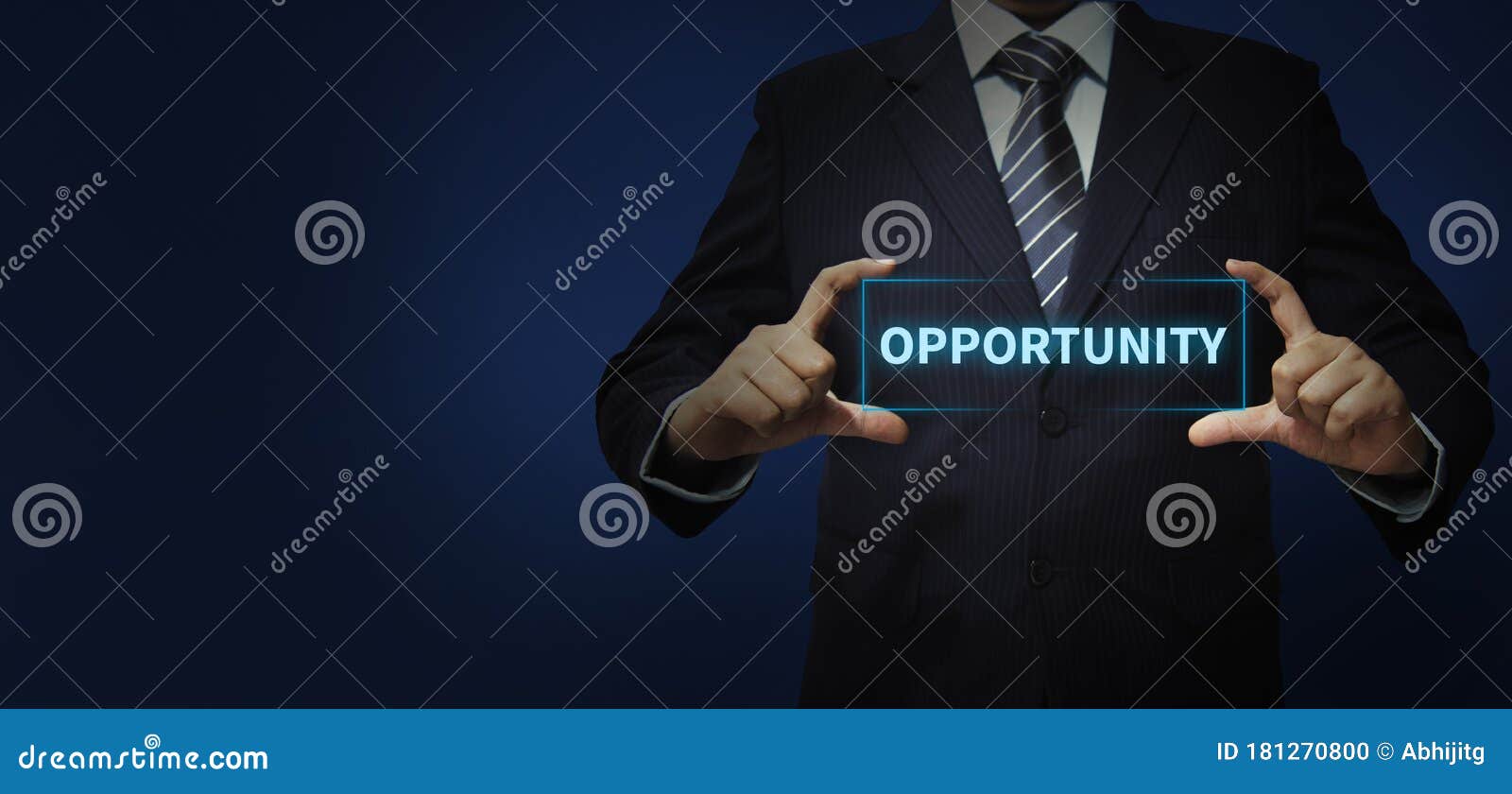 Opportunity digital concept with Business person