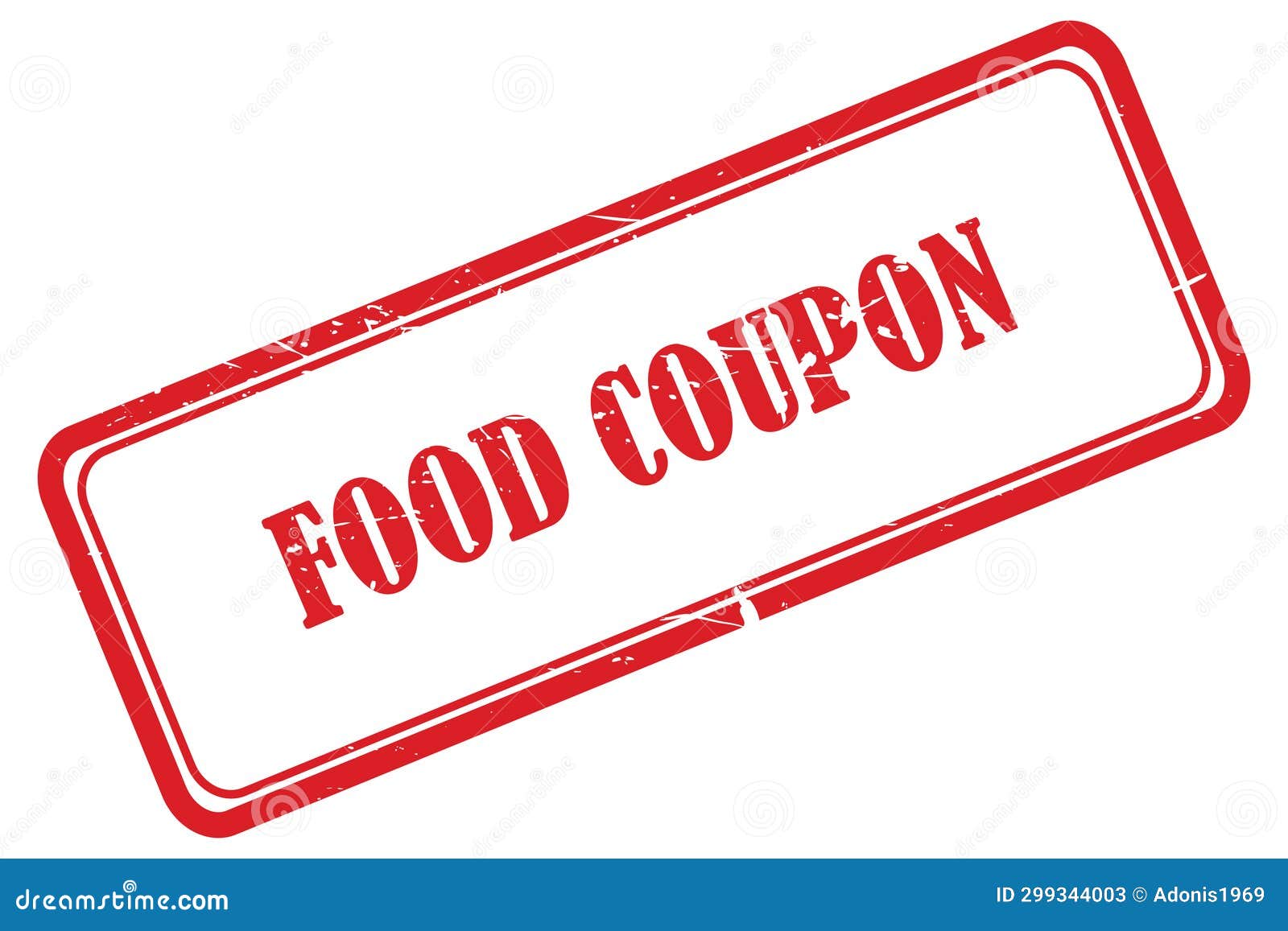 Food coupon stamp on white stock image. Image of epicurean 299344003