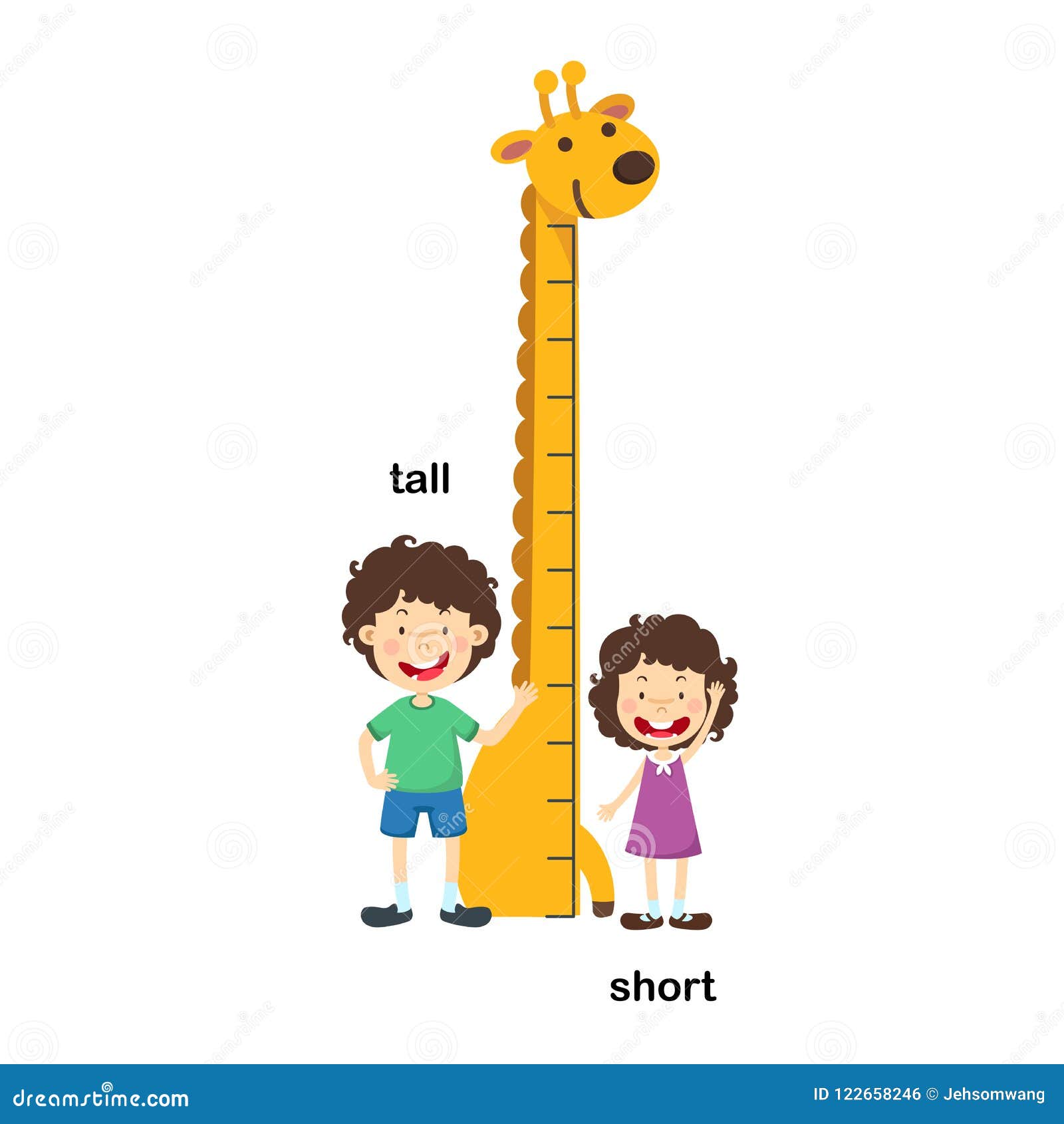 opposite tall and short