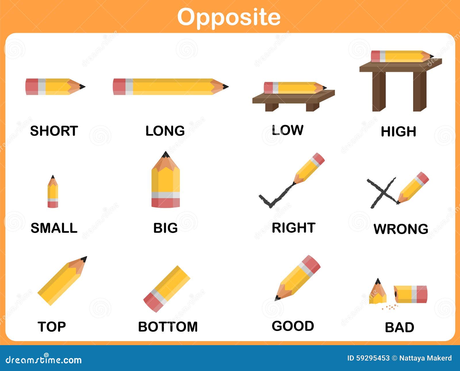 Opposite Word For Preschool - Worksheet For Education Stock Vector  multiplication, free worksheets, worksheets, grade worksheets, and printable worksheets Opposites Worksheets For Preschoolers 1065 x 1300