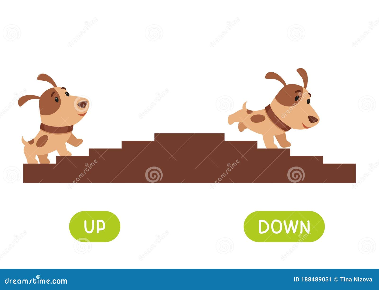 Up And Down Concept For Preschoolers And Kids