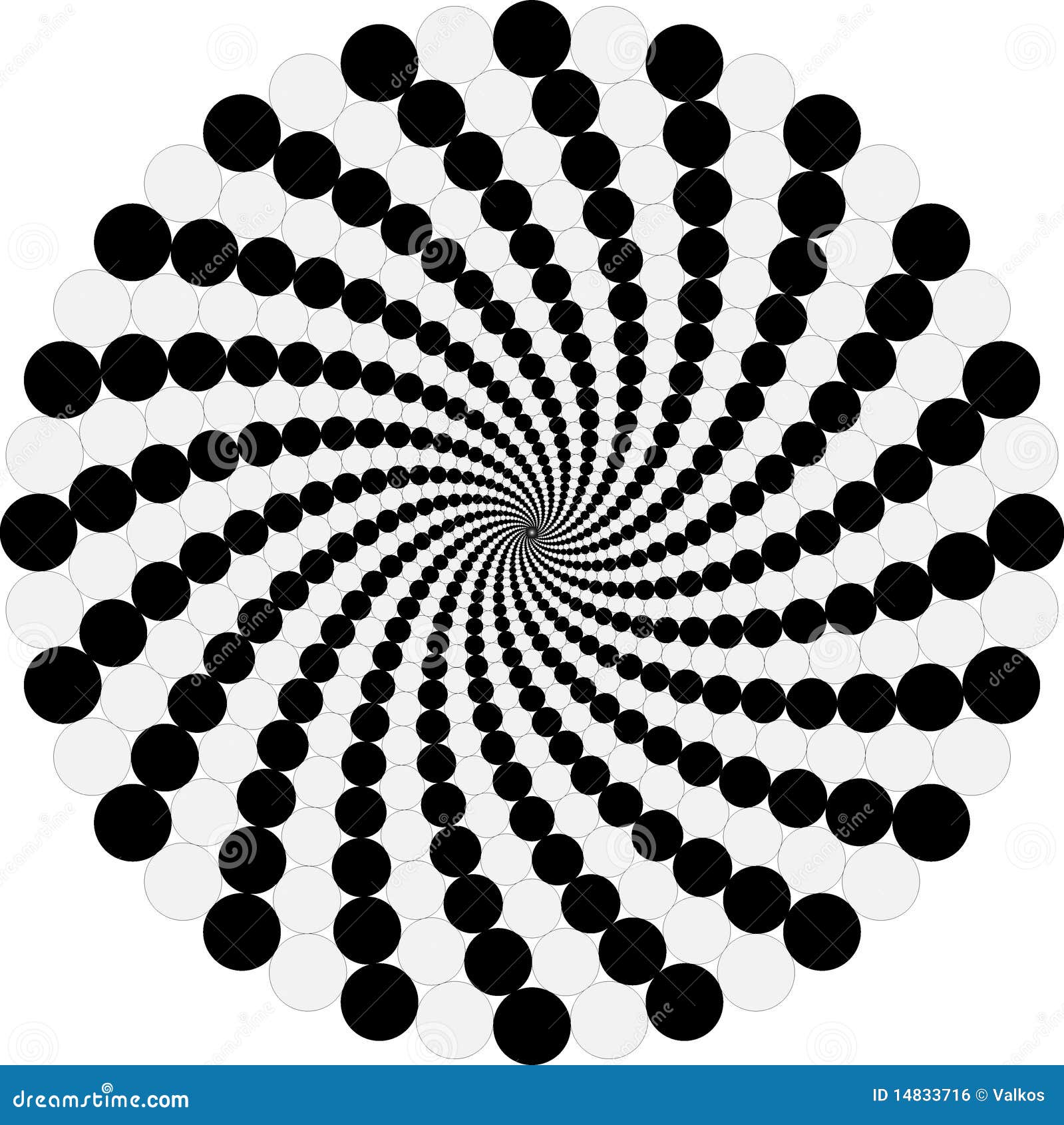 Optic illusion stock vector. Illustration of plain, circle 14833716
