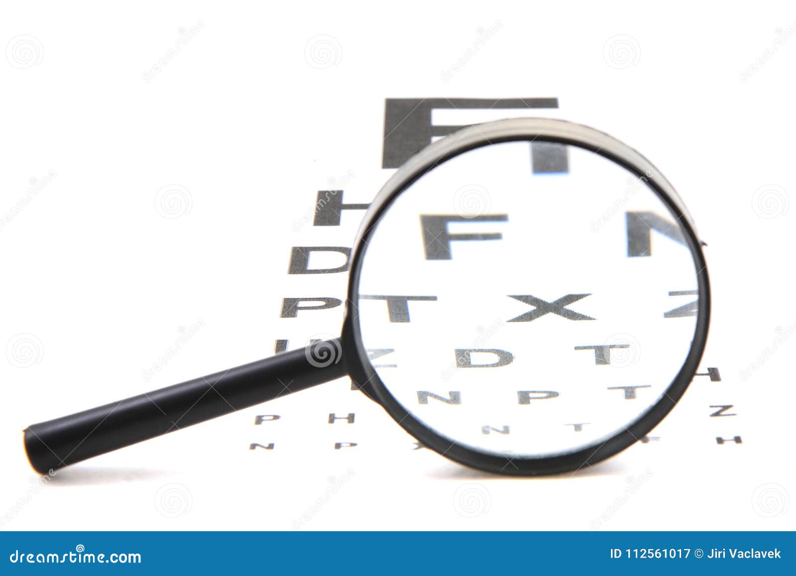 Optic Test And Different Magnify Glasses Stock Image Image of vision