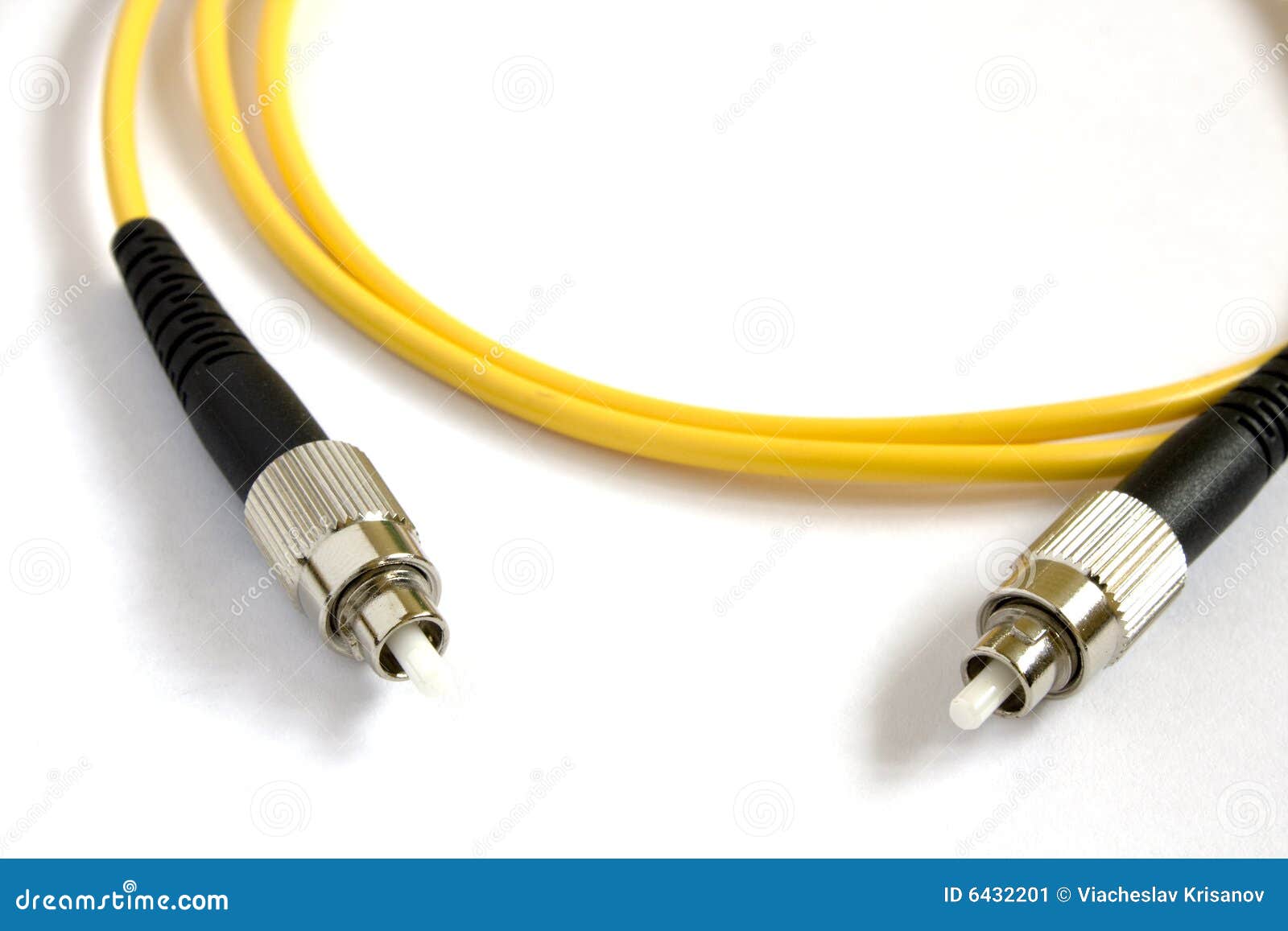Optical fiber fc stock image. Image of business, isolated 6432201