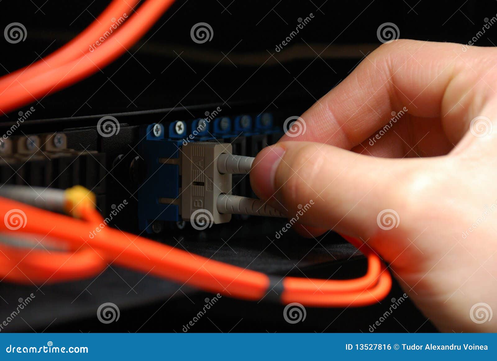 Optical Fiber High Speed Data Cable Stock Photo Image of