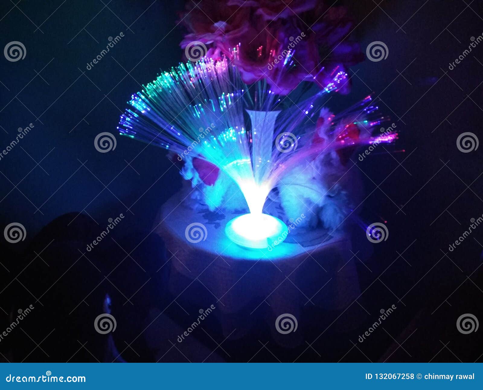 Light stock photo. Image of optical, decoration, fibre 132067258