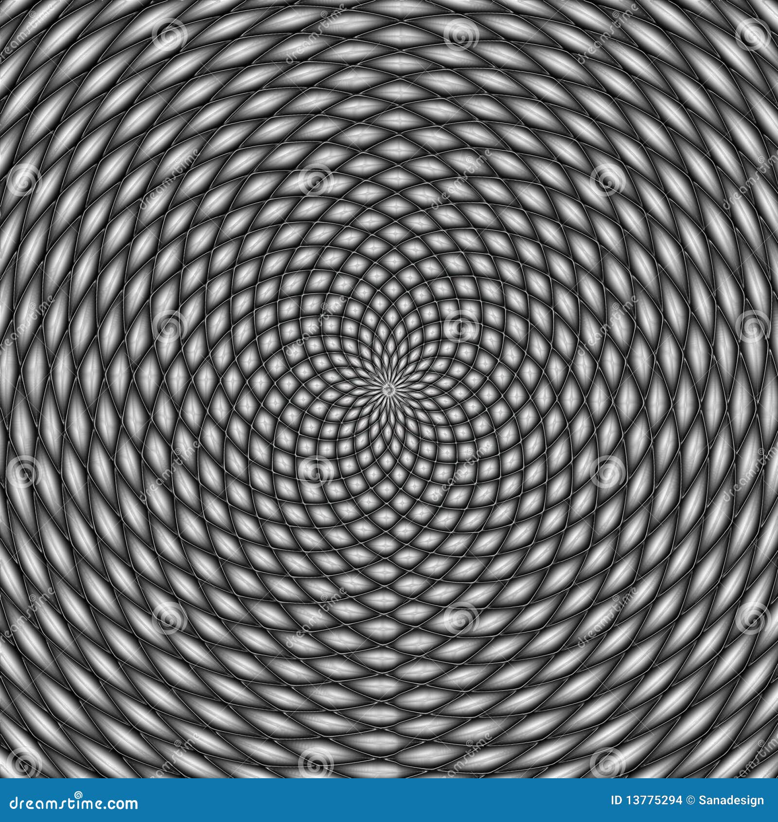 Optical Illusion, Black and White Stock Illustration Illustration of object, abstract 13775294