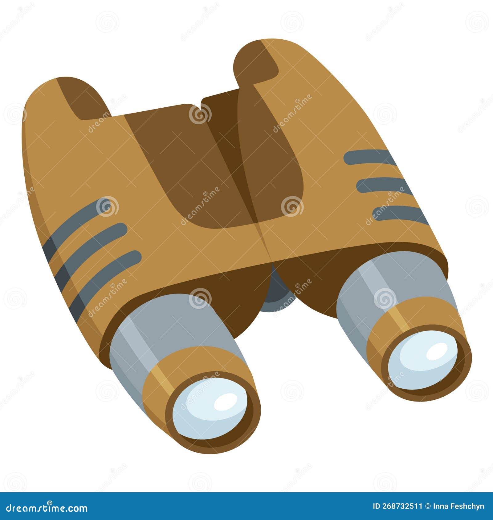 Optical Instrument Icon for Viewing Distant Objects. Binoculars with