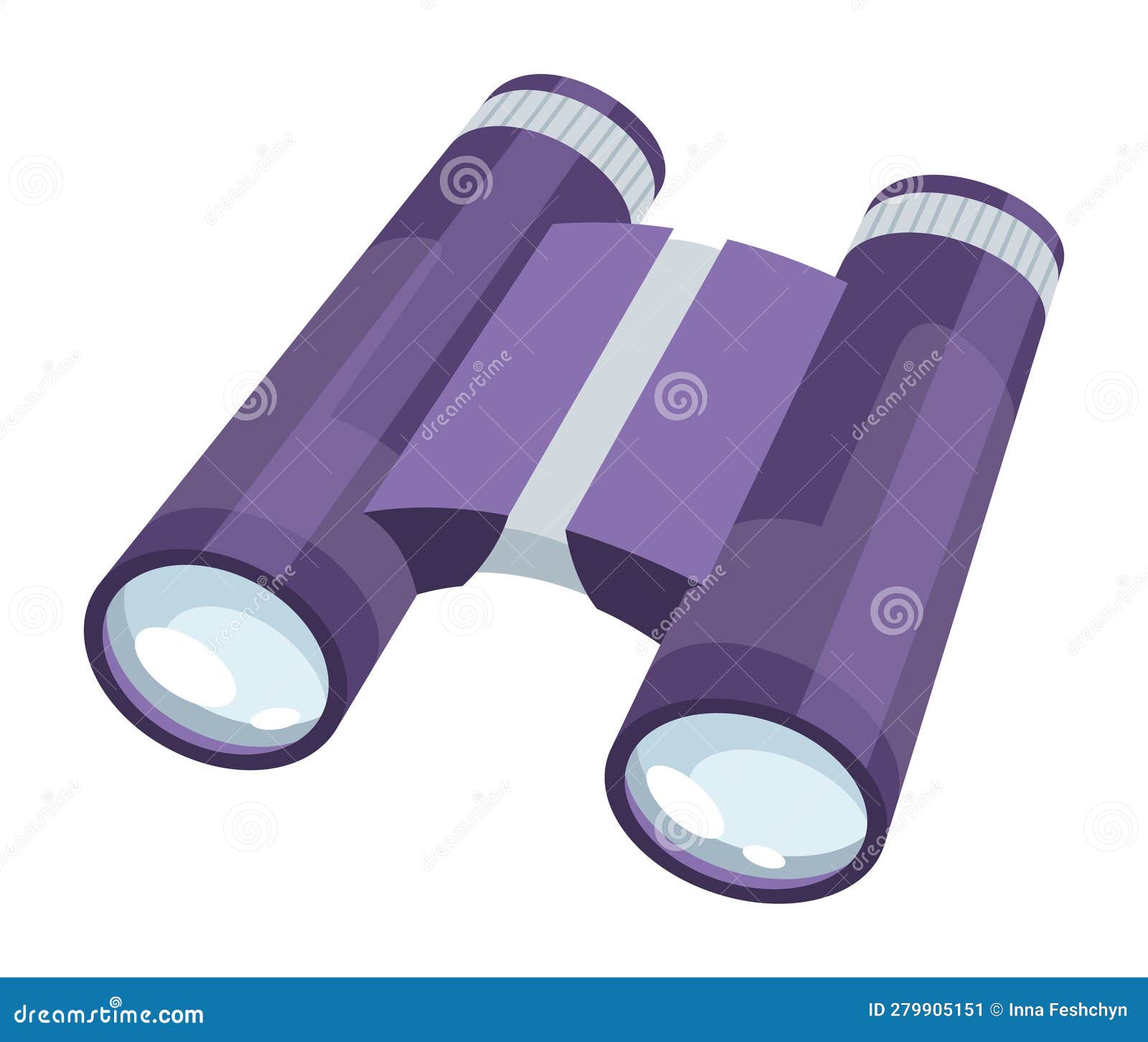 Optical Instrument Icon for Viewing Distant Objects. Binoculars with