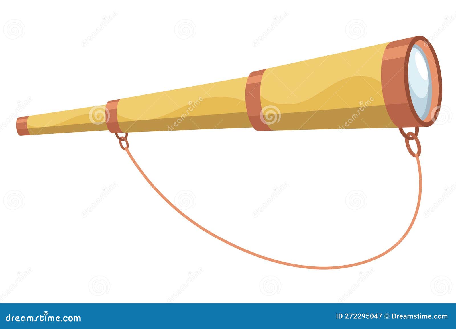 Optical Instrument Icon for Viewing Distant Objects. Telescope, Device
