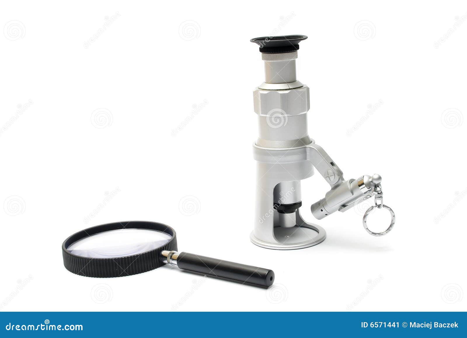 Optical tools stock image. Image of hand, experiment, glass 6571441