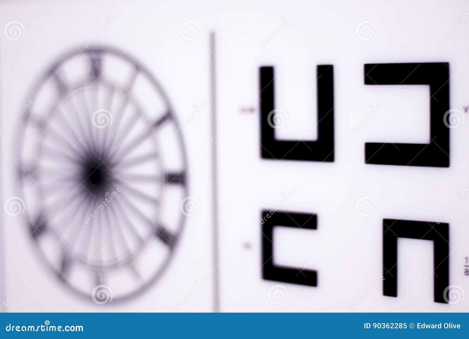Optician eye test chart stock image. Image of long, optometrist 90362285