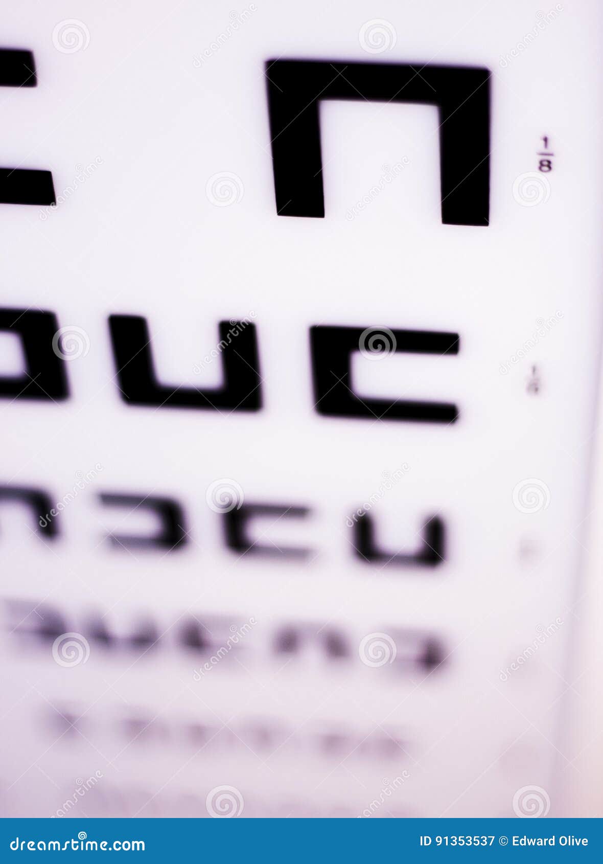 Opticians Sight Test Chart