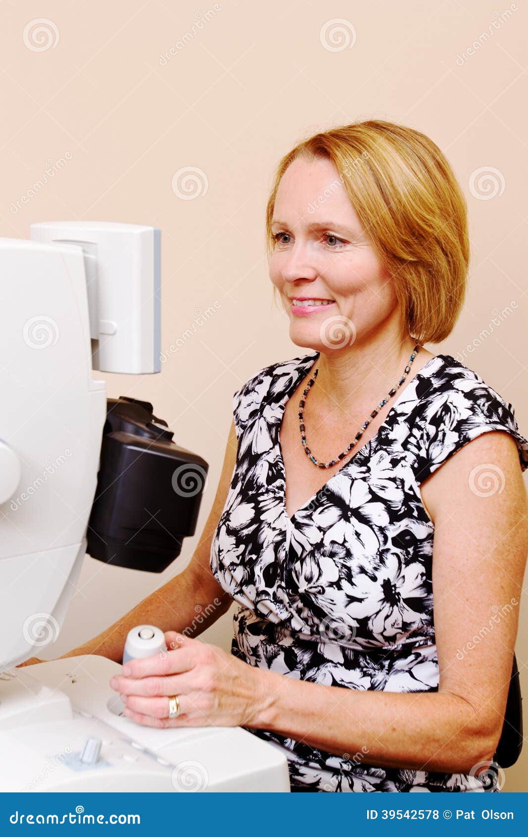 Optician Performing Eye Examination Stock Photo Image of health