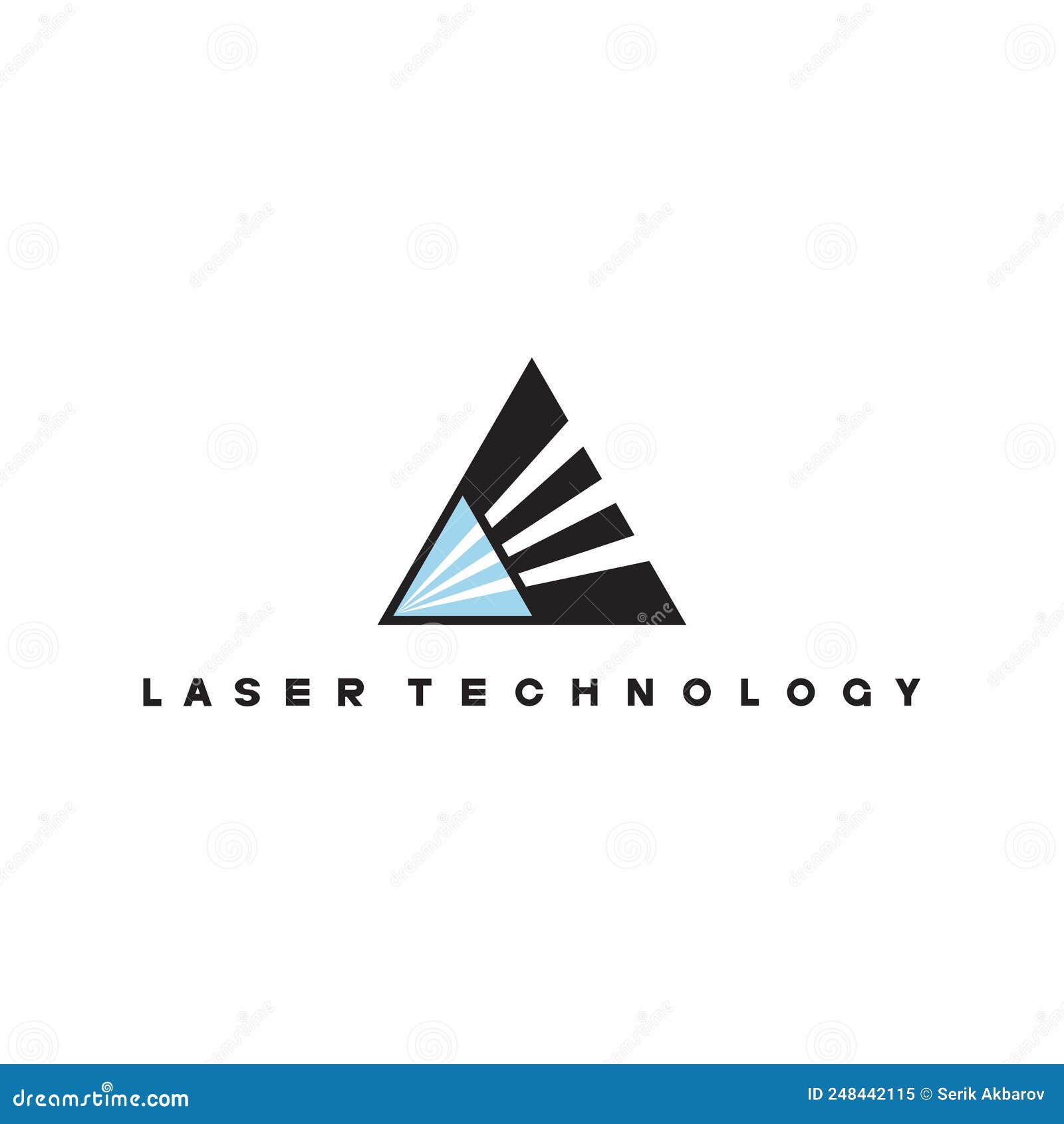 Optics and Laser Technology Stock Vector Illustration of logo, badge