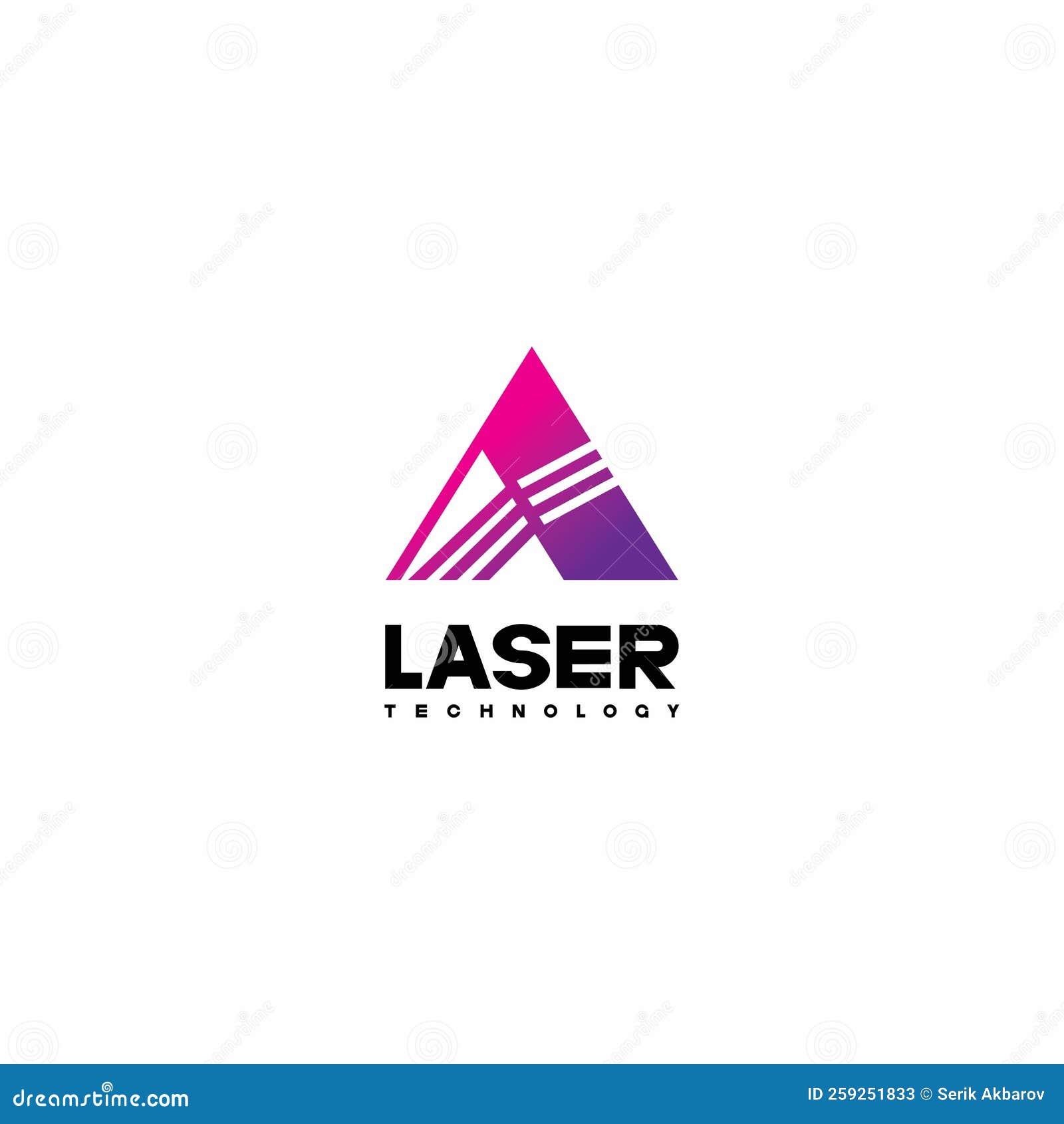 Optics and Laser Technology Stock Vector Illustration of logo