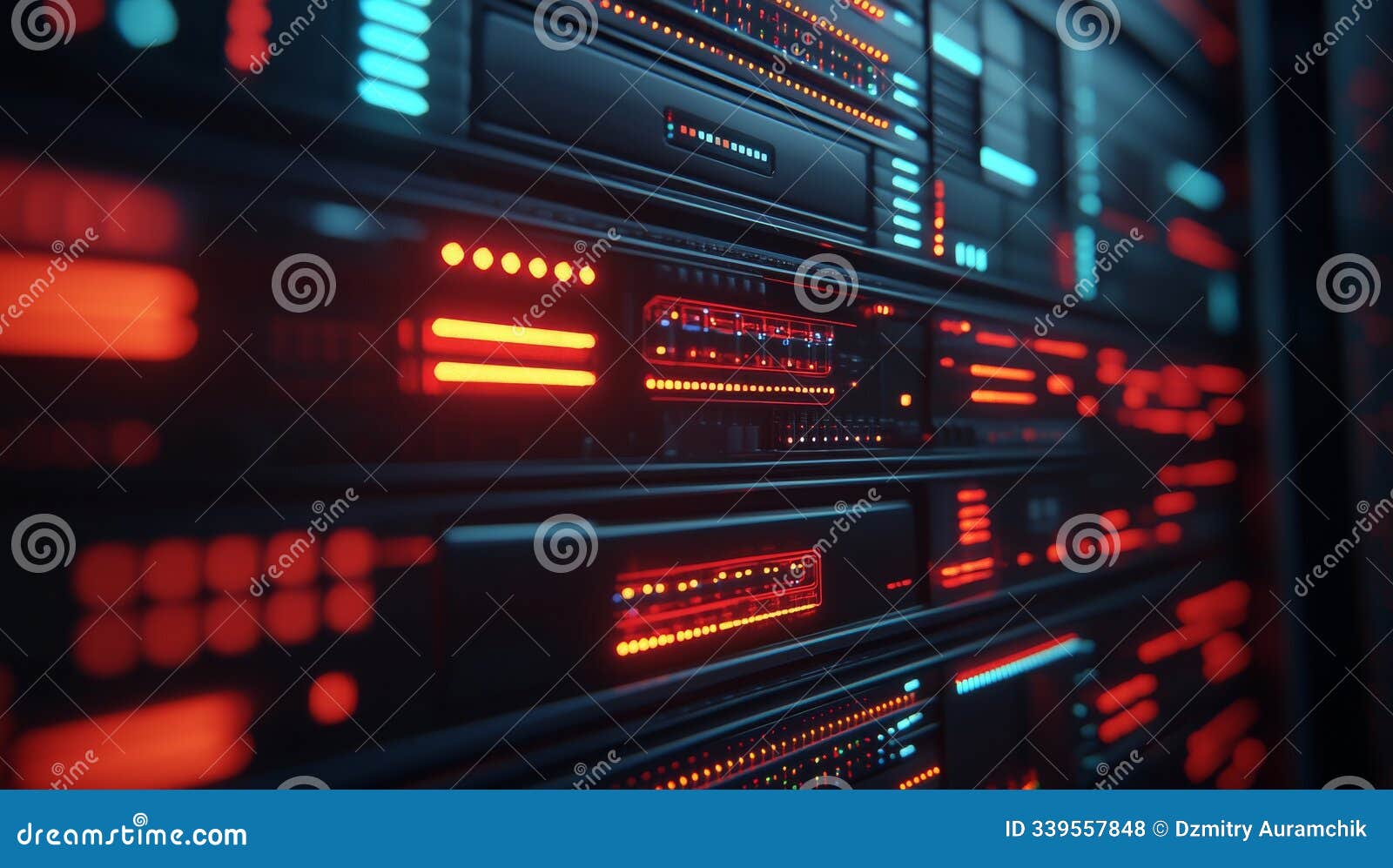 optimum performance for server racks with advanced cooling systems in a cybernetics-themed data center