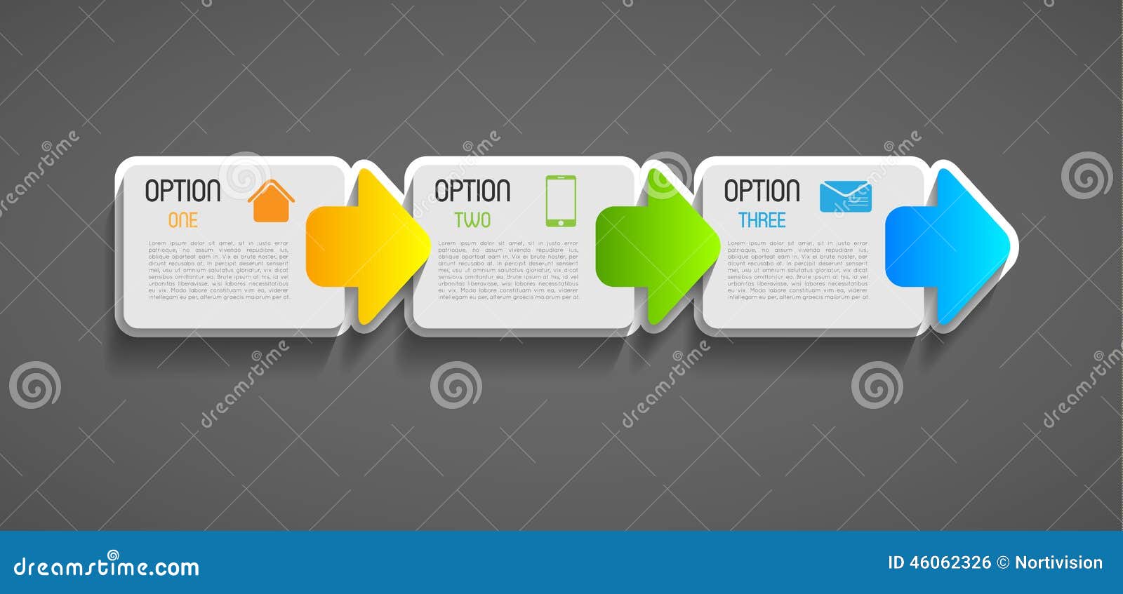 Elements Of Design Direction : Option steps banners stock vector image of green flow