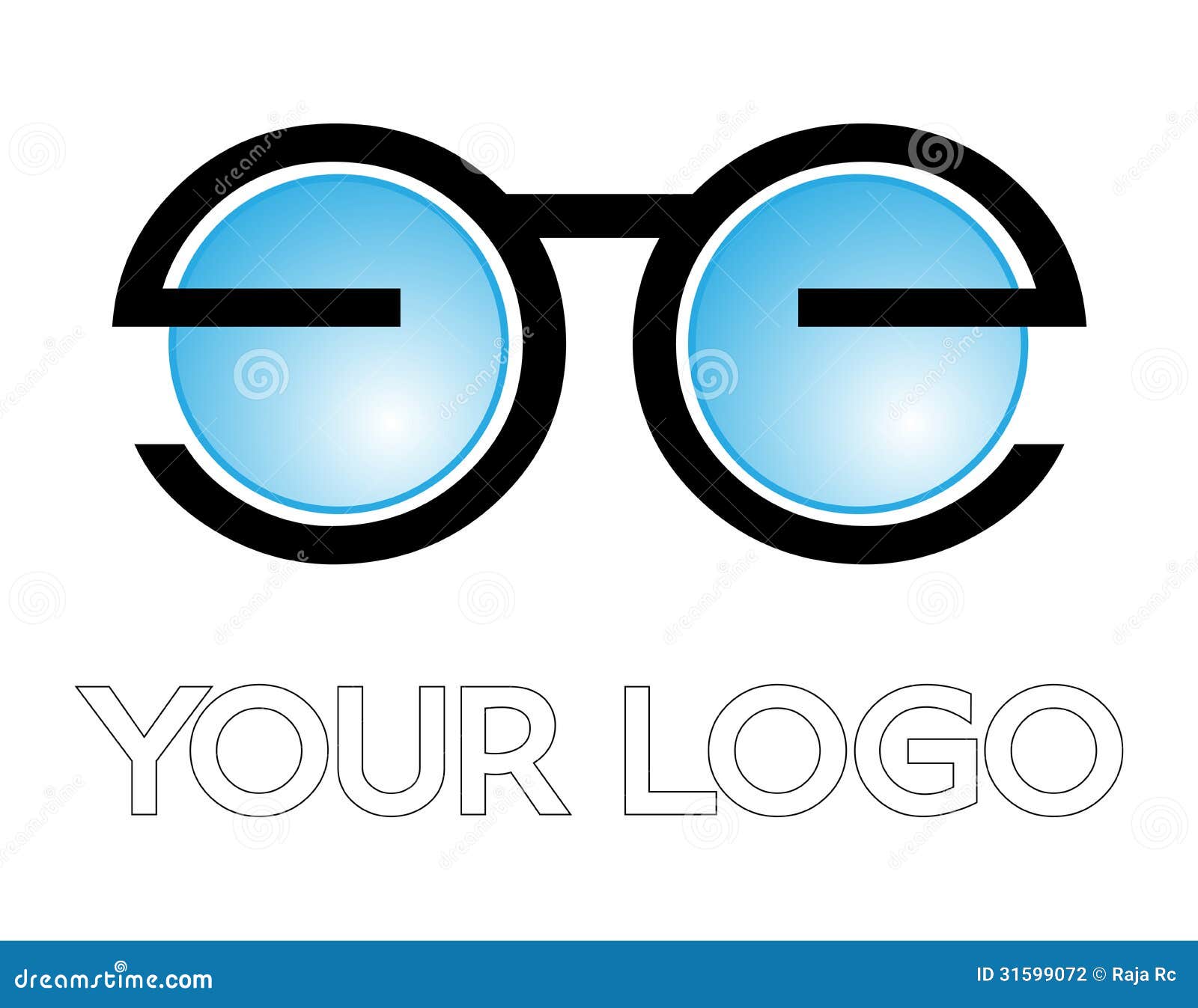 Optisches Logo. Vektorillustration für Augenklinikopticals und -Augenpflege