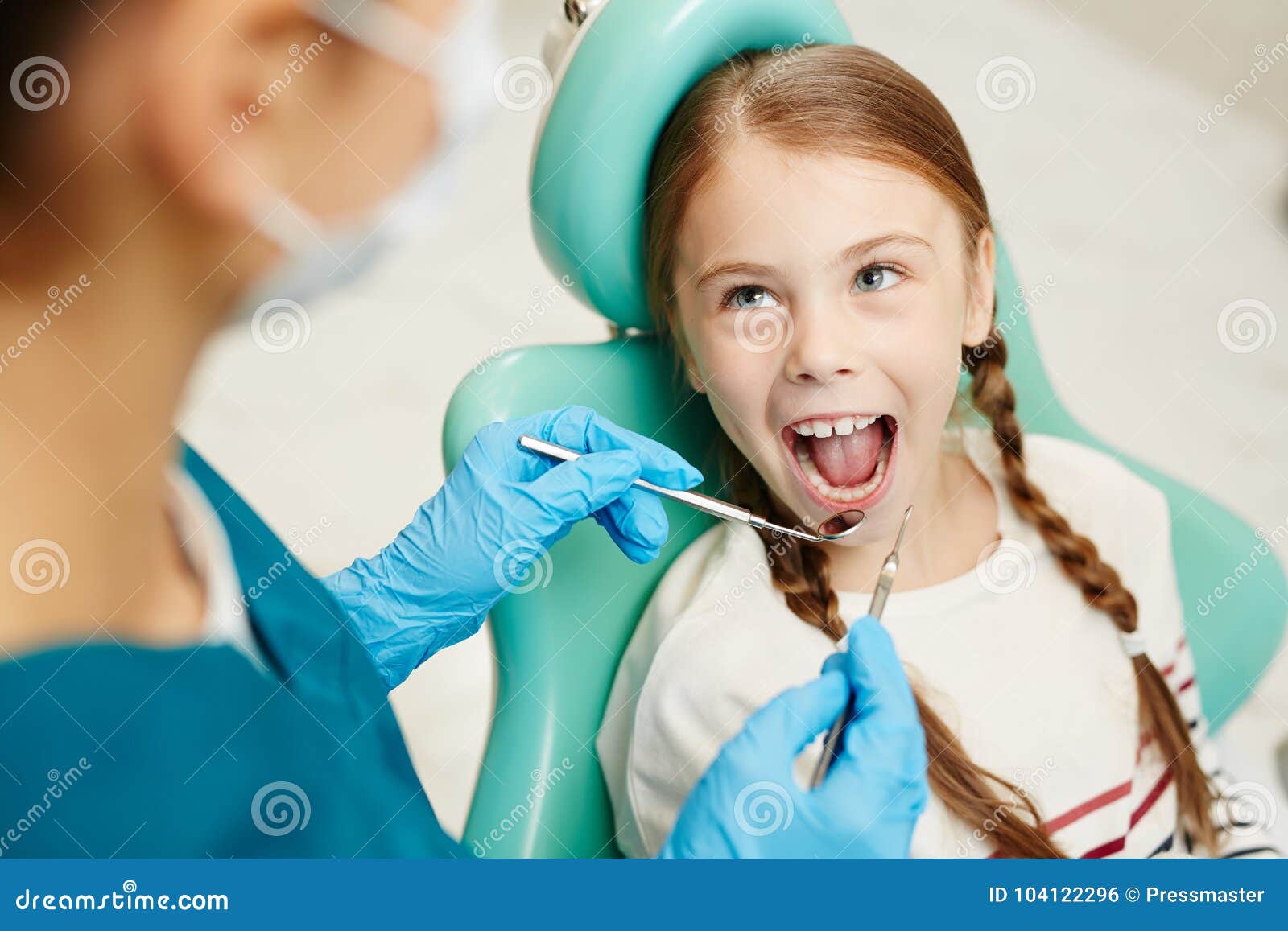 Oral Check Up Stock Photo Image Of Profession Adorable 104122296