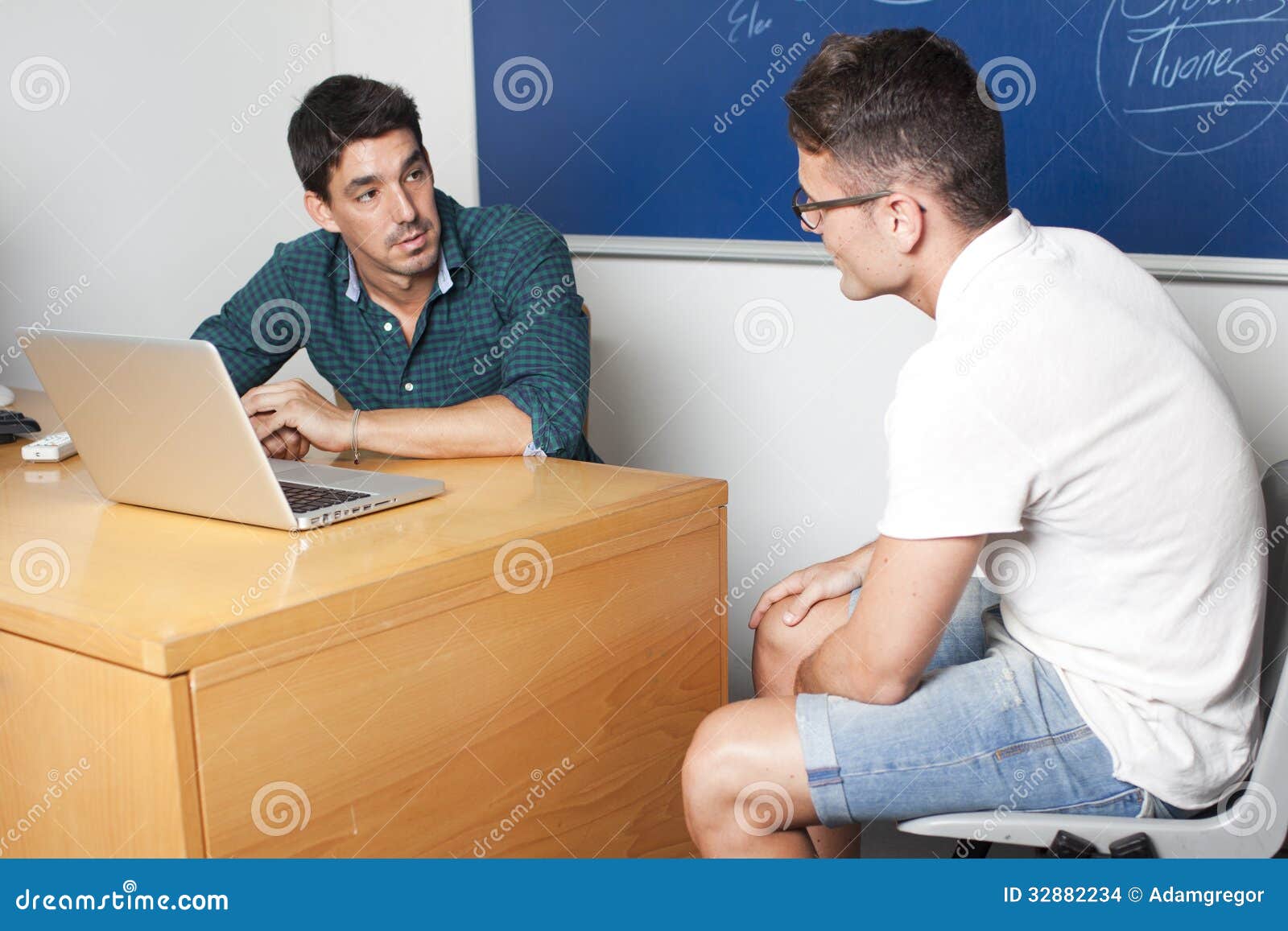 Oral exam stock photo. Image of college, school, blackboard 32882234
