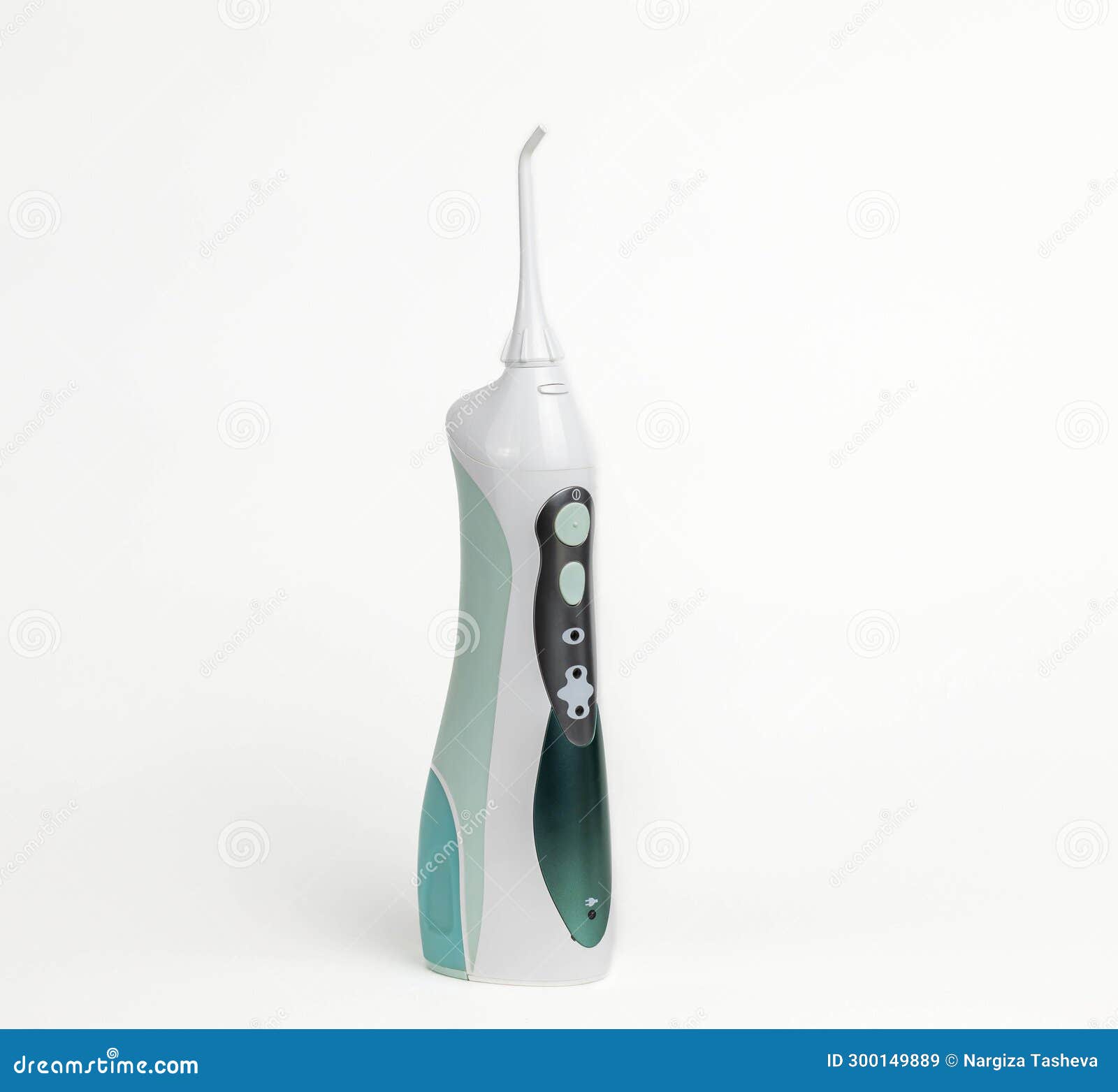 Oral Irrigator on a White Background, Closeup, Isolated Stock Image