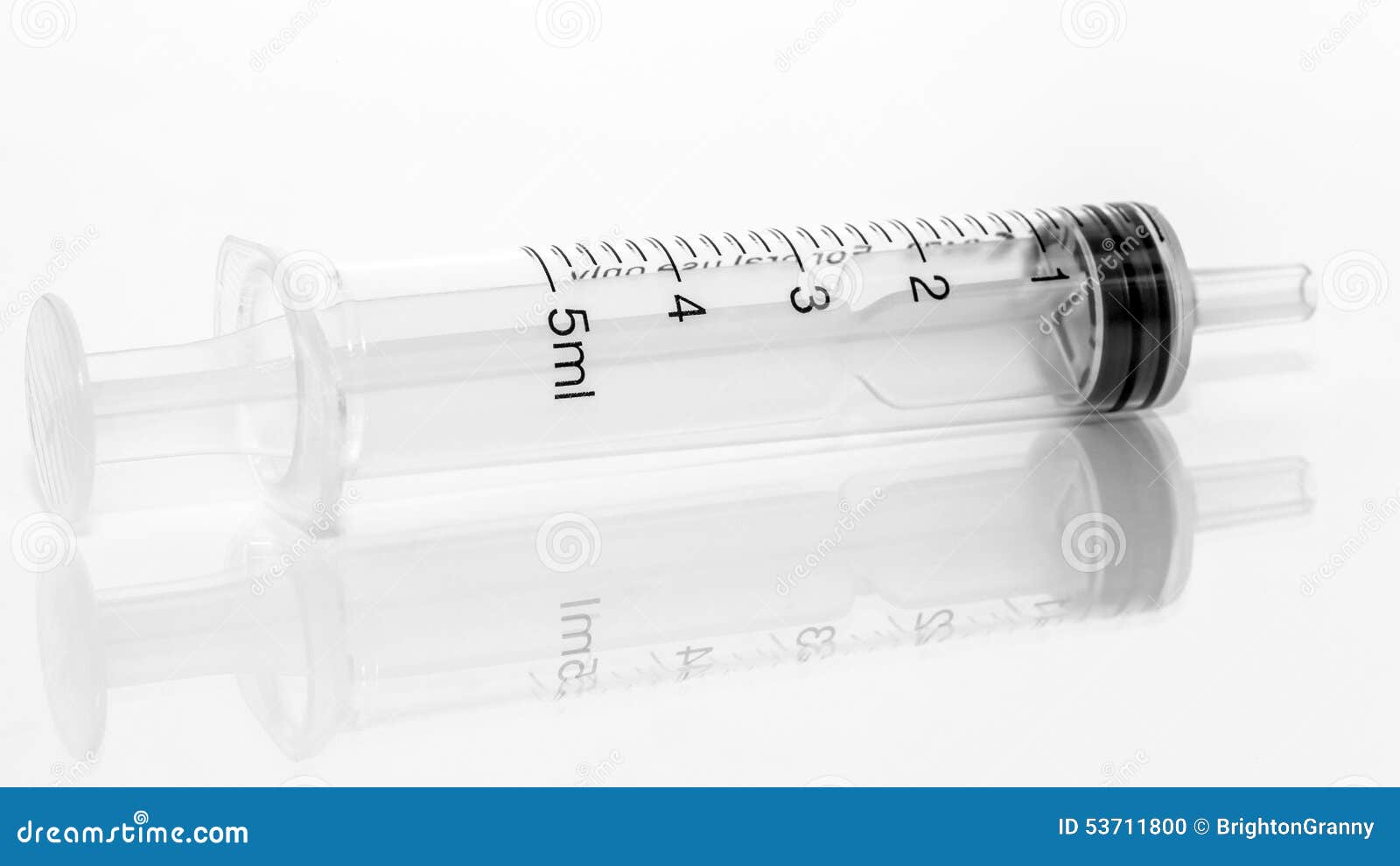 Oral Syringe. Syrup Medication Syringe In Pastel Color. RoyaltyFree