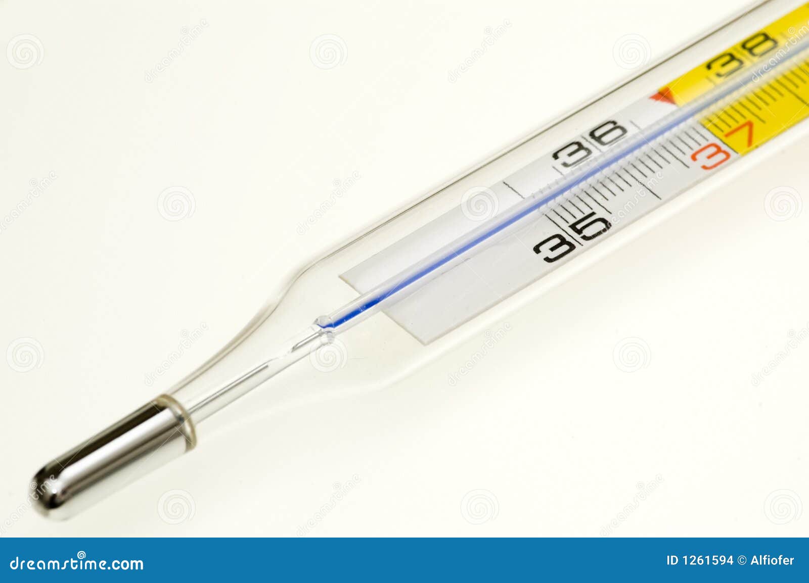 vertegenwoordiger doen alsof halfrond Oral thermometer stock photo. Image of detailed, oral - 1261594