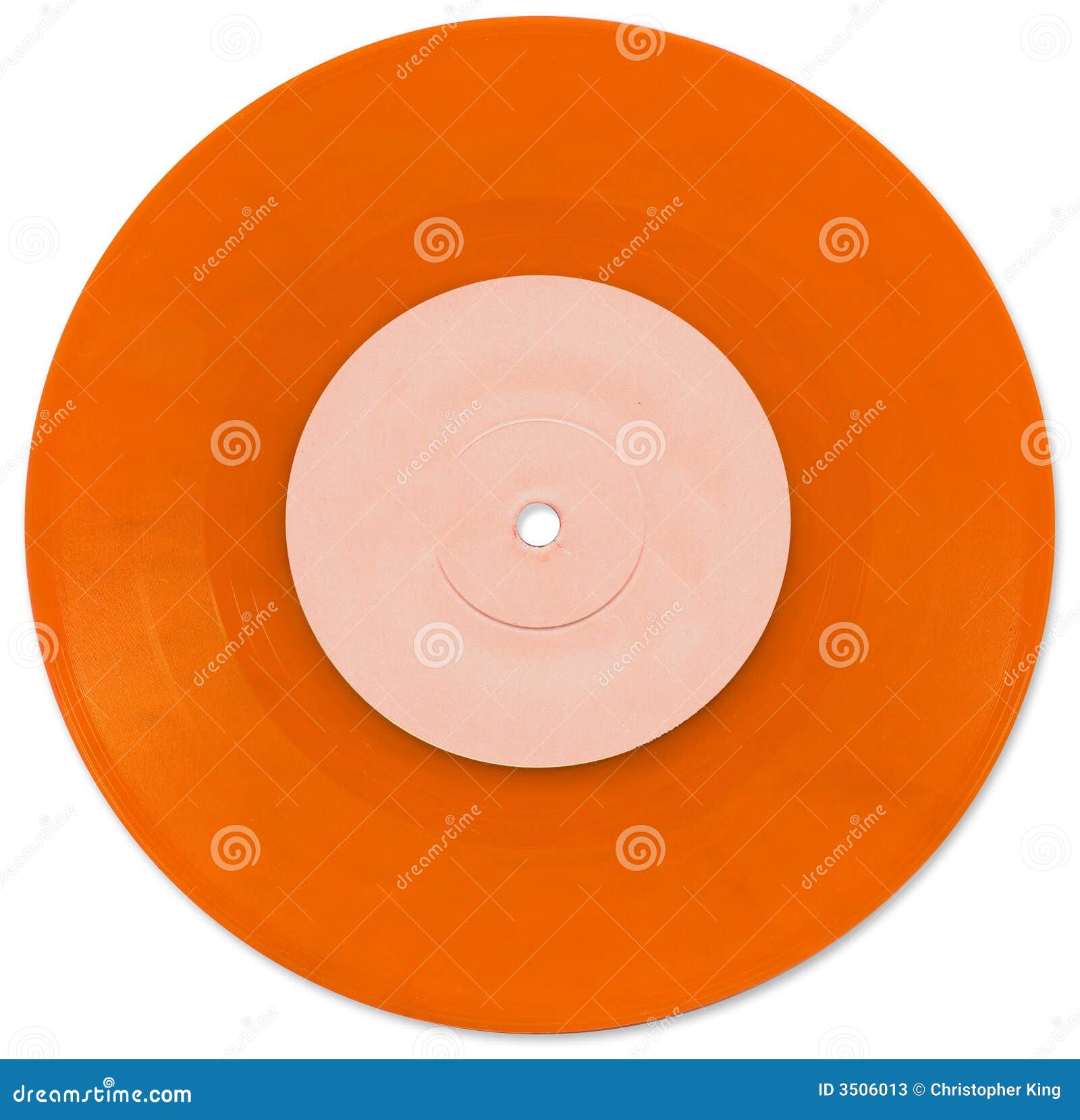 orange 7 inch vinyl single